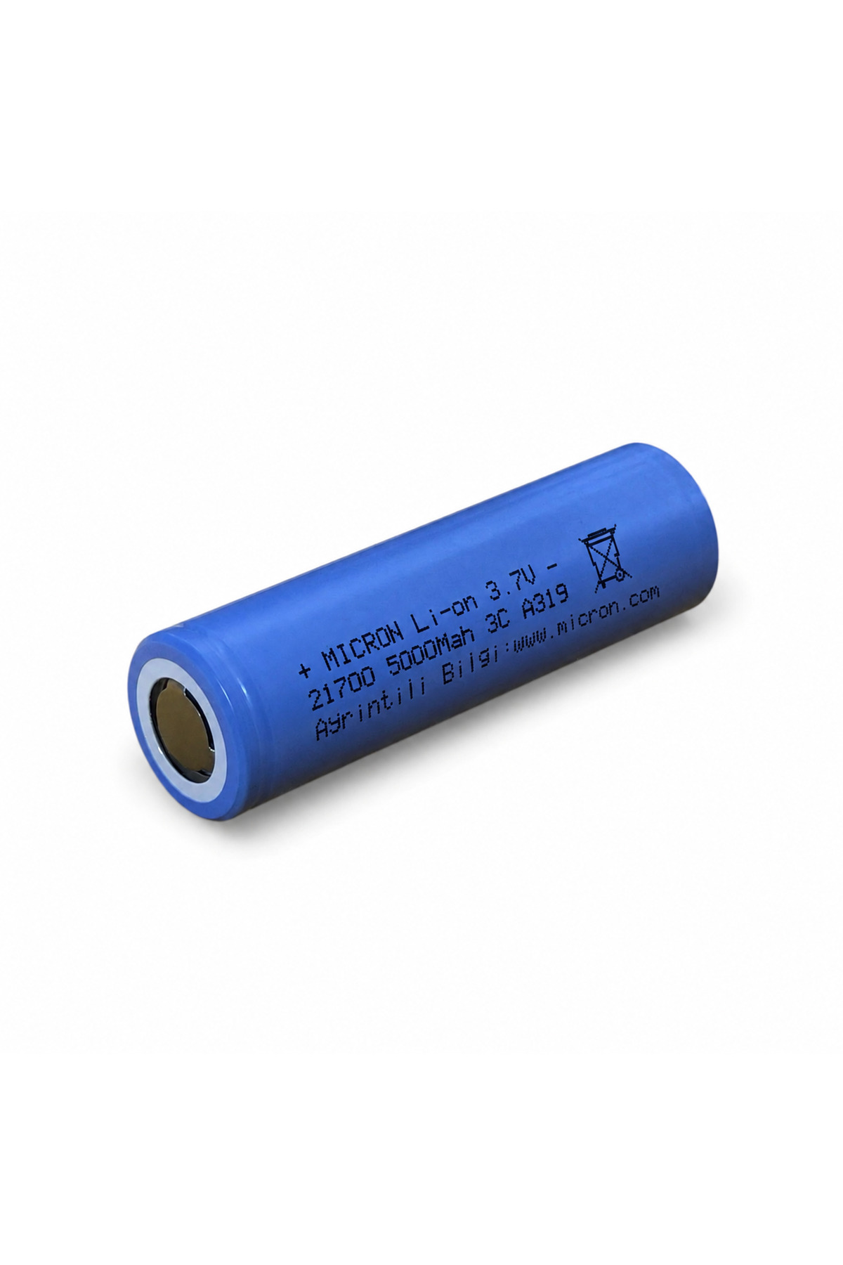 LENAOKSAN Micron 21700 Li-ion 5000mAh 3.7V 3C Şarjlı Pil (1 Adet
