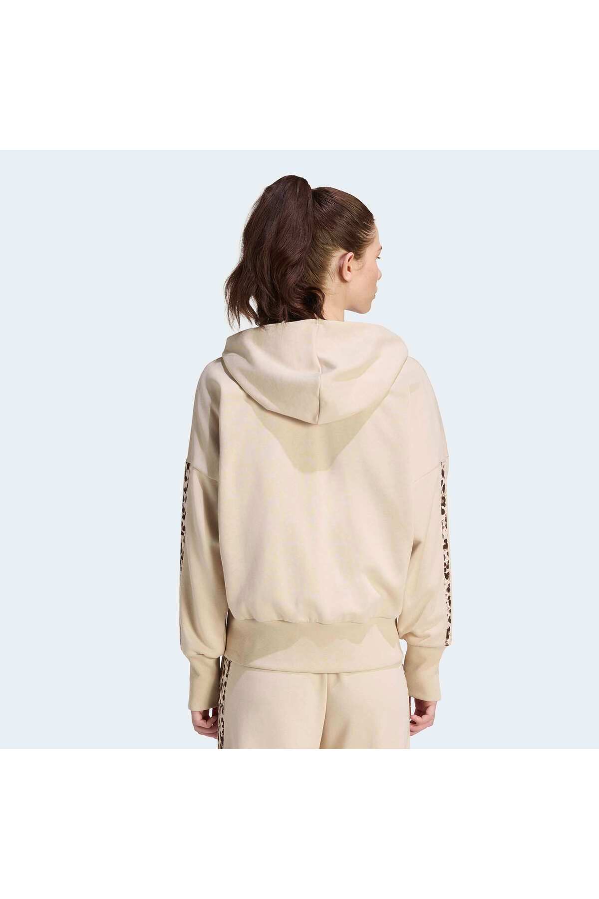 adidas W Aop 3S Ft Fz Kadın Spor Sweatshirt KH1547 görsel 2