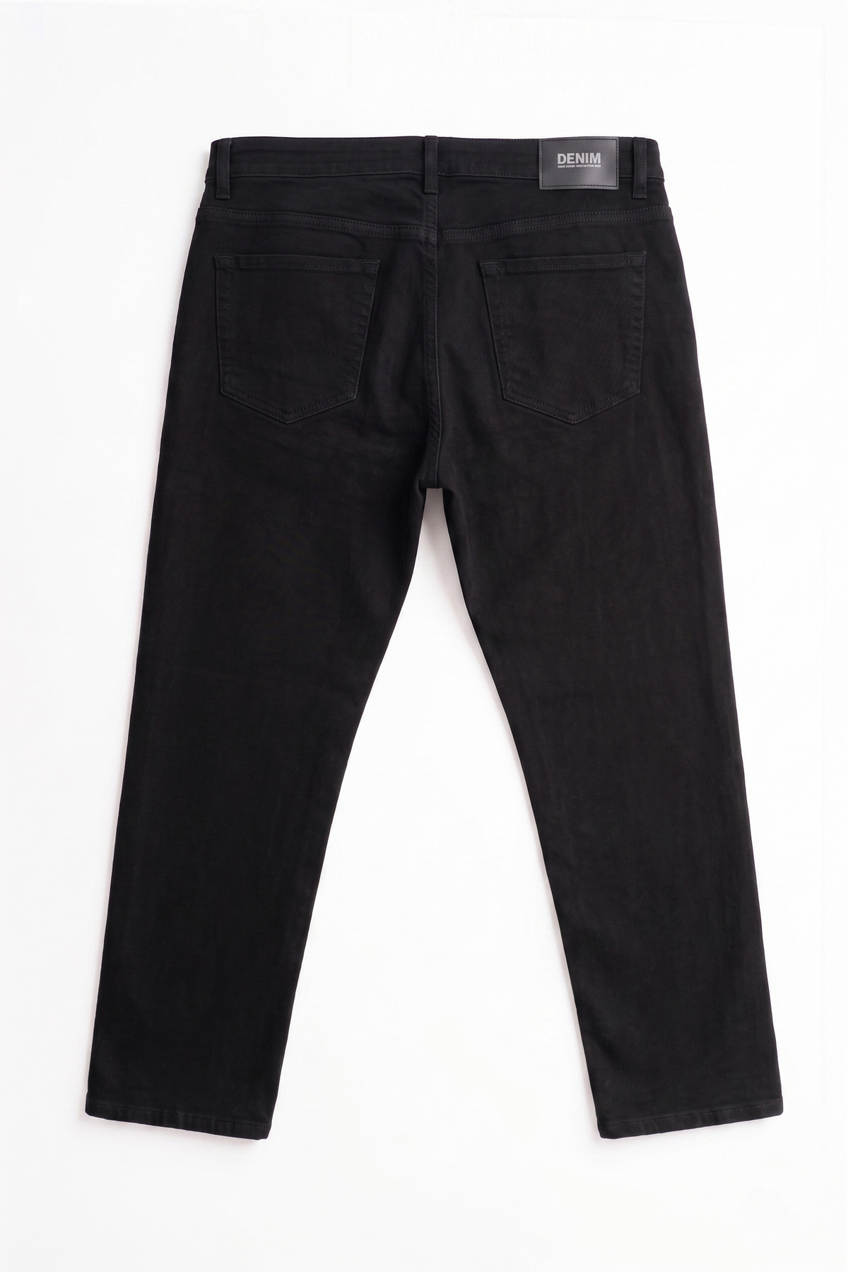Denim Siyah Erkek Kot Pantolon Likralı Klasik Kesim Büyük Beden Jean görsel 4