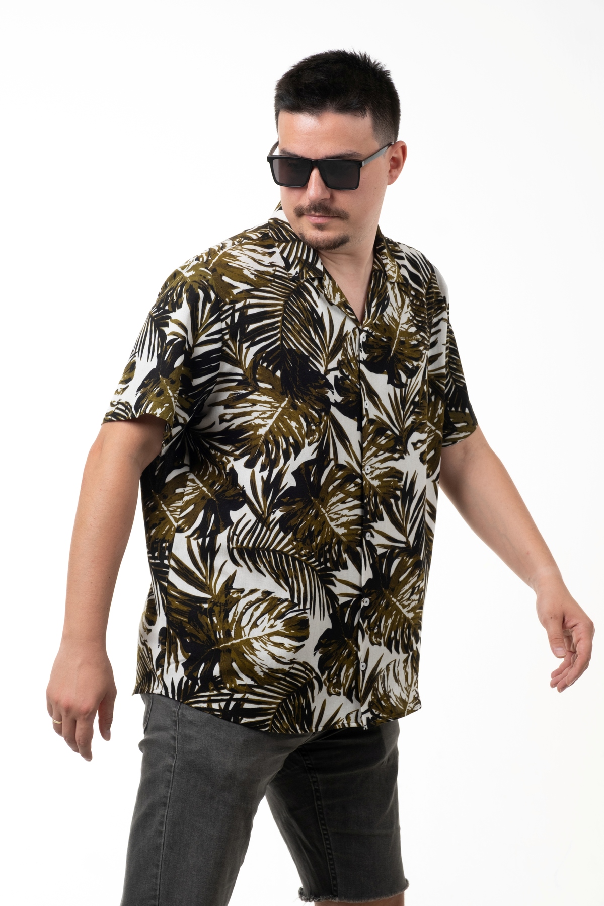 SÖR BÜLEND Erkek Büyük Beden Hawaii Kısa Kollu Yazlık Gömlek görsel 2