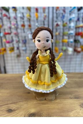 Hediye Mahzeni Amigurumi Organik Prenses Bella Örgü Bebek