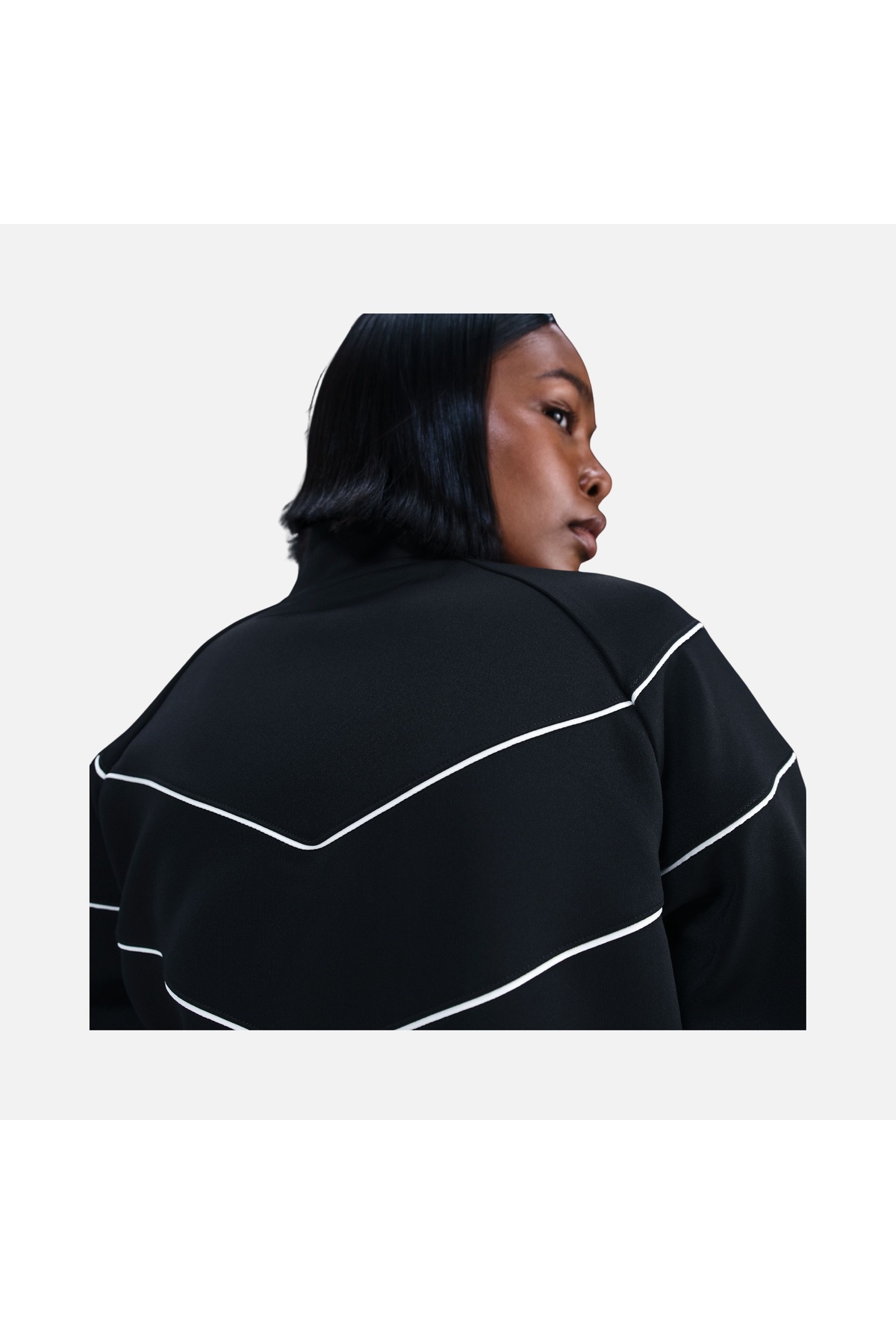 Nike Sportswear Windrunner Tam Boy Fermuarlı Kadın Siyah Ceket | HJ0975-010 görsel 3