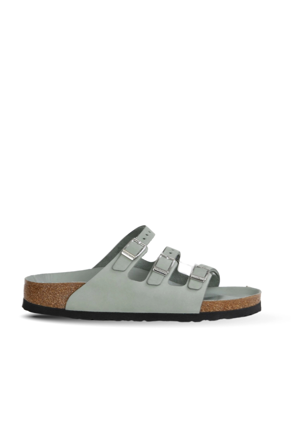 دمپایی زنانه خاکستری فلوریدا نوبوک چرم کد ۱۰۲۹۴۵۰ بیرکن استاک دمپایی Birkenstock