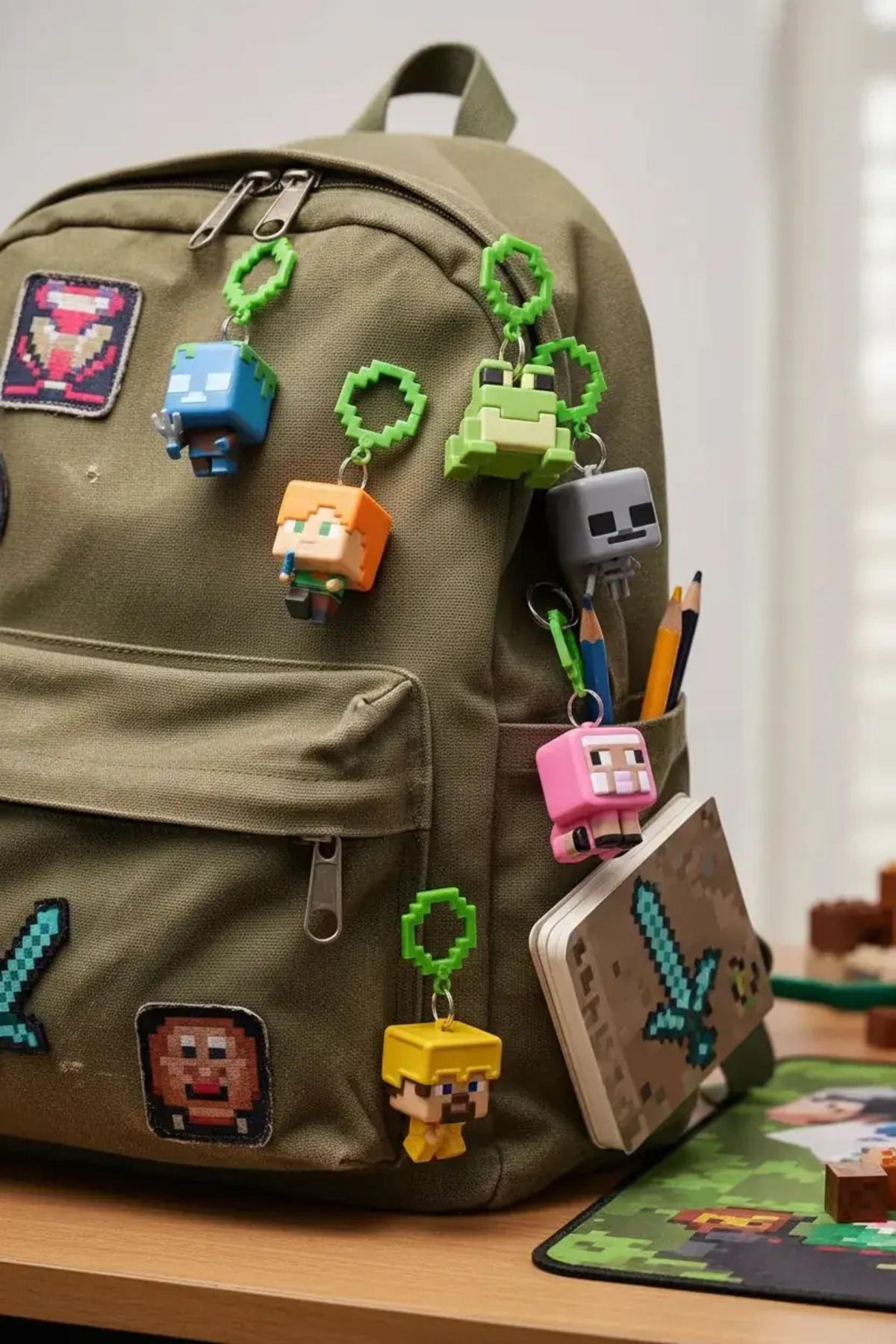 Miniso Minecraft Serisi 4 Sürpriz Anahtarlık ve Çanta Askısı