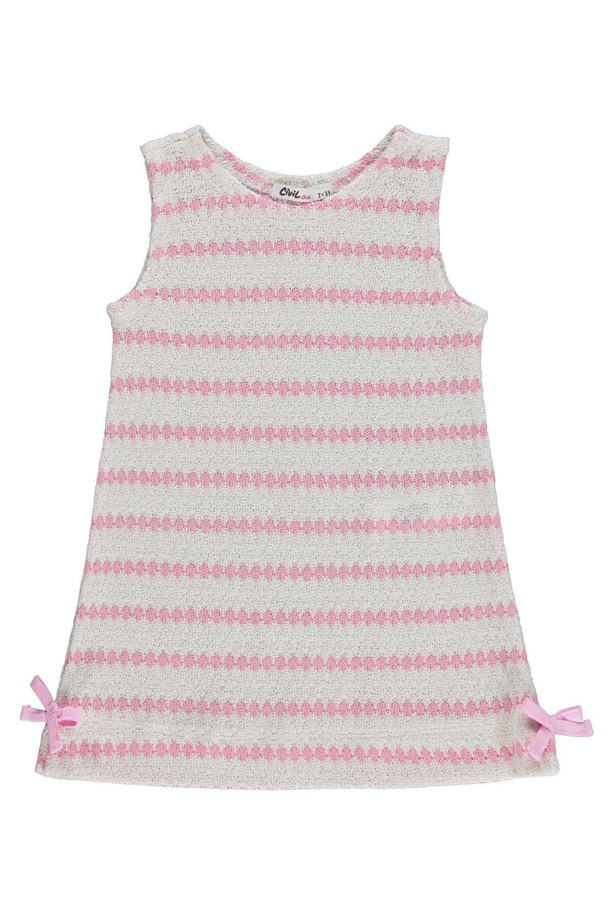 Civil Fiyonklu 2-5 Yaş Elbise - Pembe