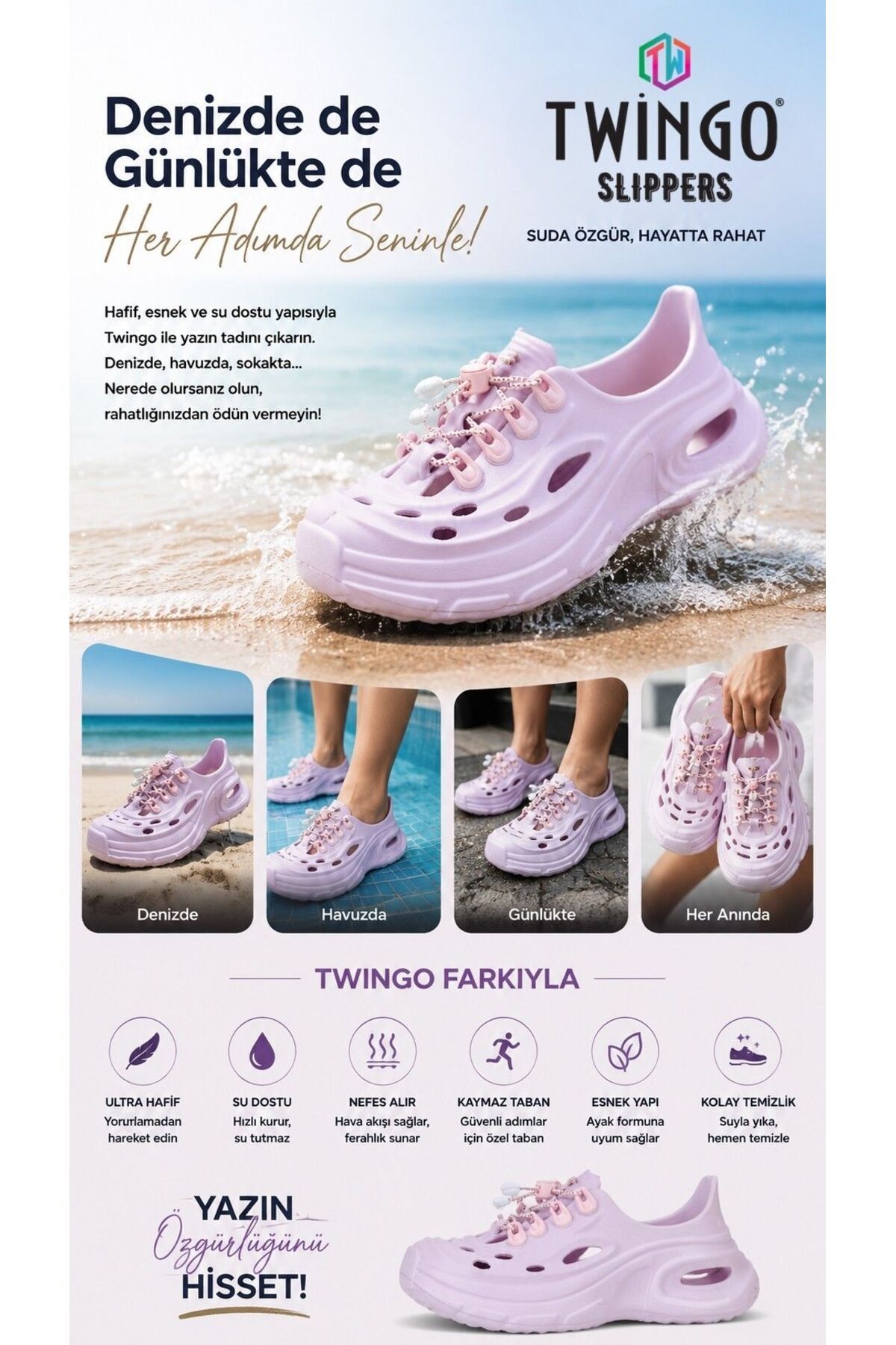 Twingo Eva Hafif Günlük Deniz & Spor Ayakkabısı (Unisex)
