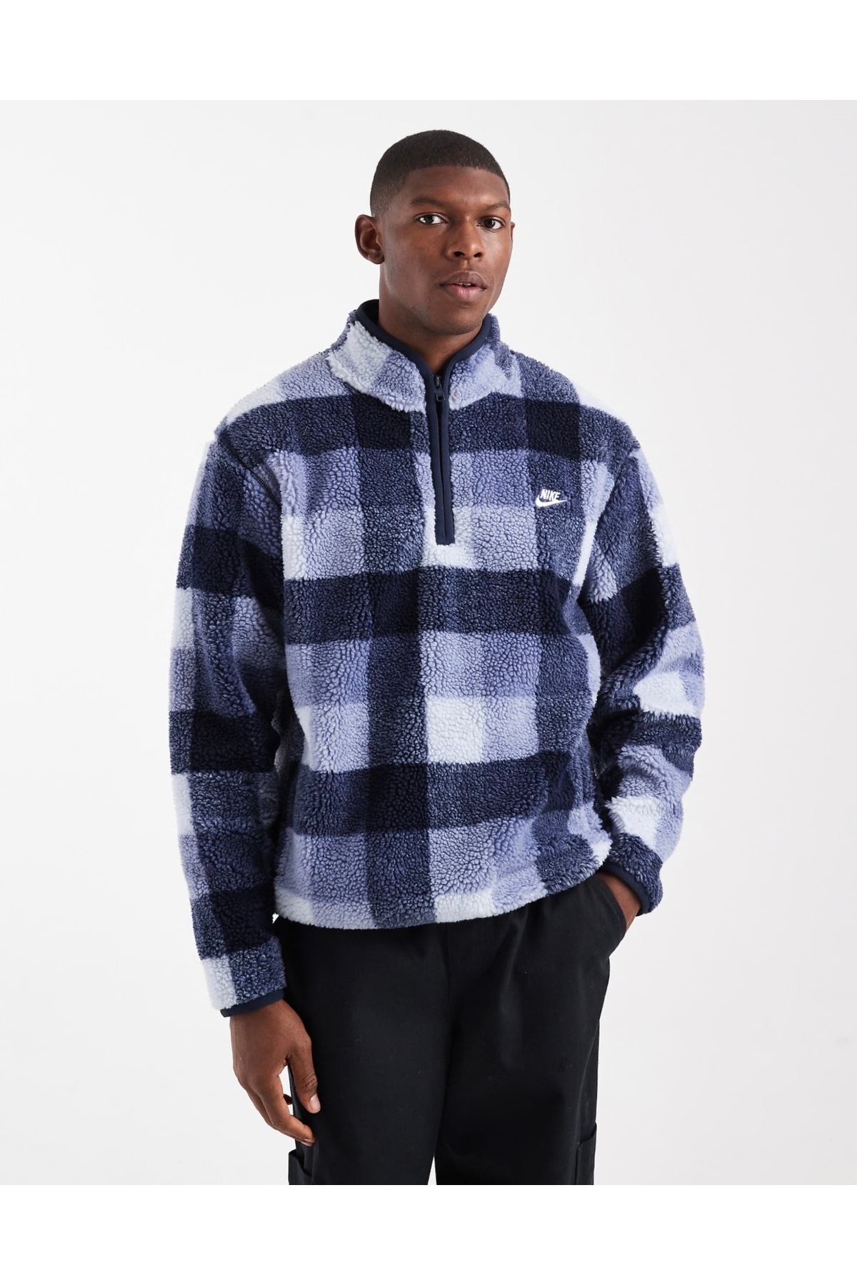 【Zipper Hit】CF 1枚 FaB Nike Club Winterized Half-Zip erkek oversized fit sweatshirt polar