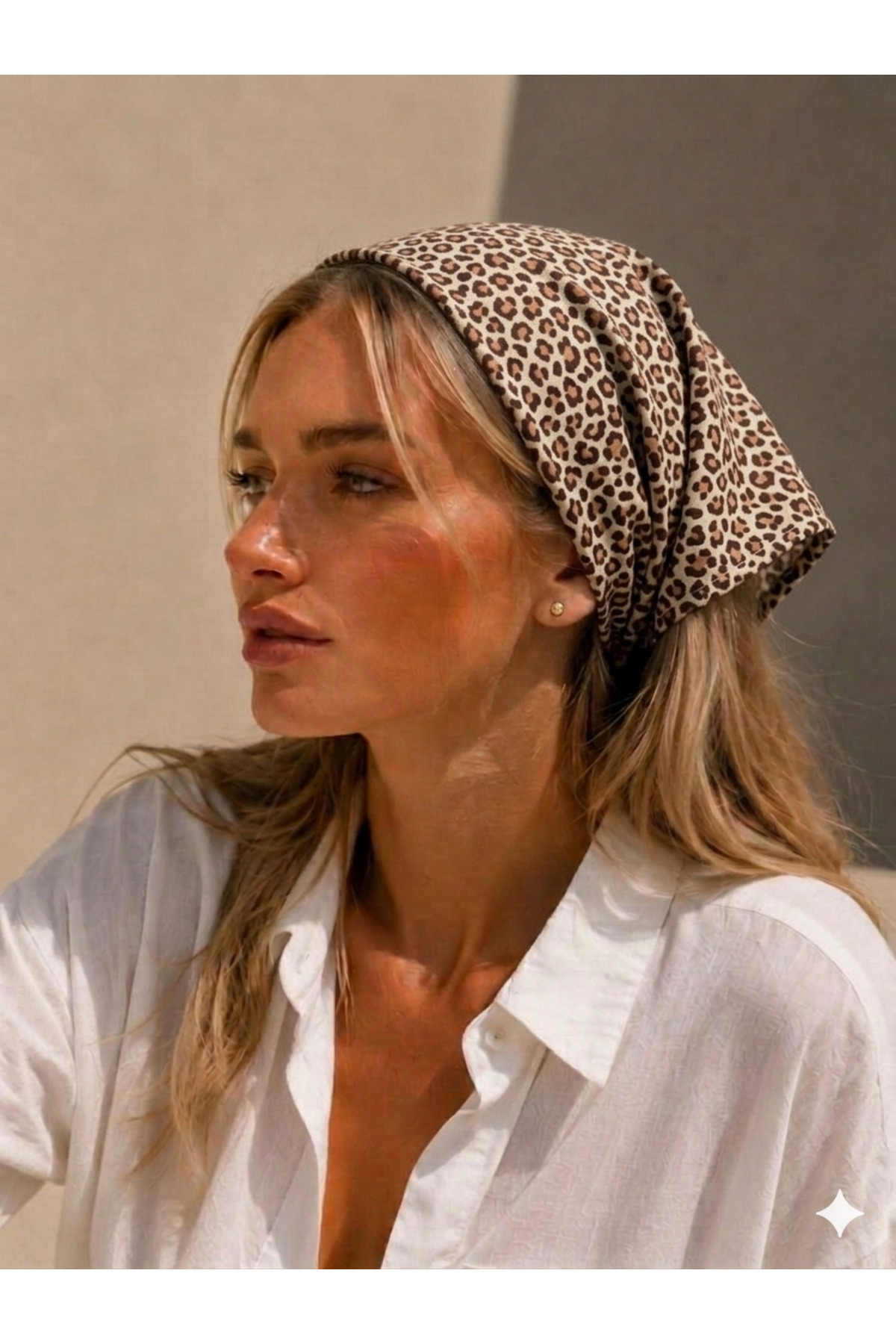 WOMEN'S BANDANA 100% COTTON DOES NOT BURN-DOES NOT SWEAT-NON-SLIP SUMMER BANDANA SCARF