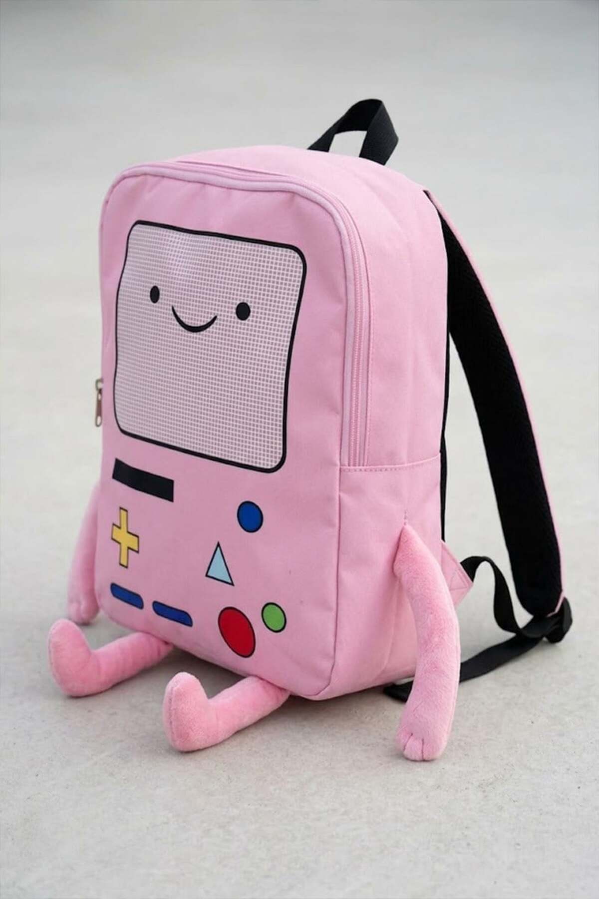 Köstebek Pembe Adventure Time BMO Sırt Çantası görsel 3
