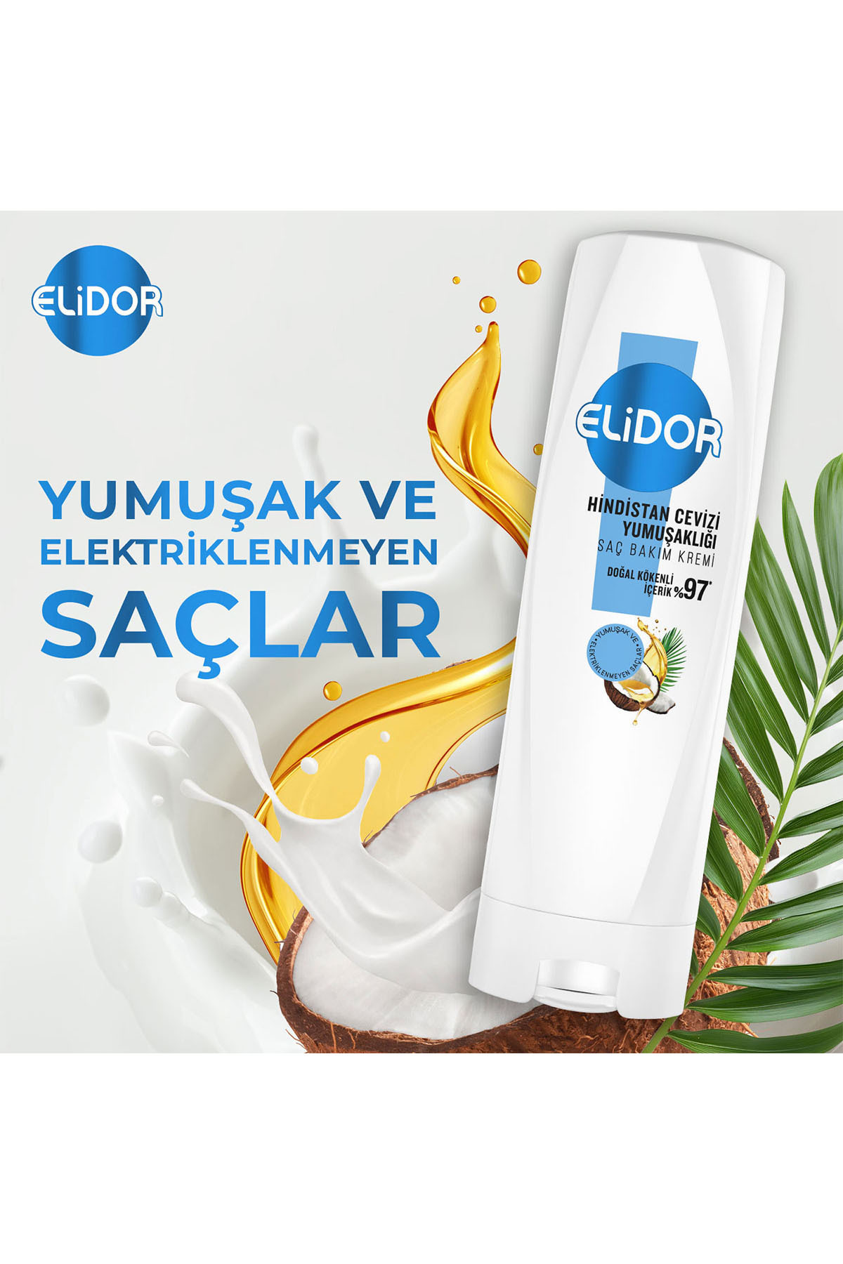 Saç Bakım Kremi Hindistan Cevizi Yumuşaklığı 350 ml x3 — SET.UNİ.11258 — تصویر 4 از 8