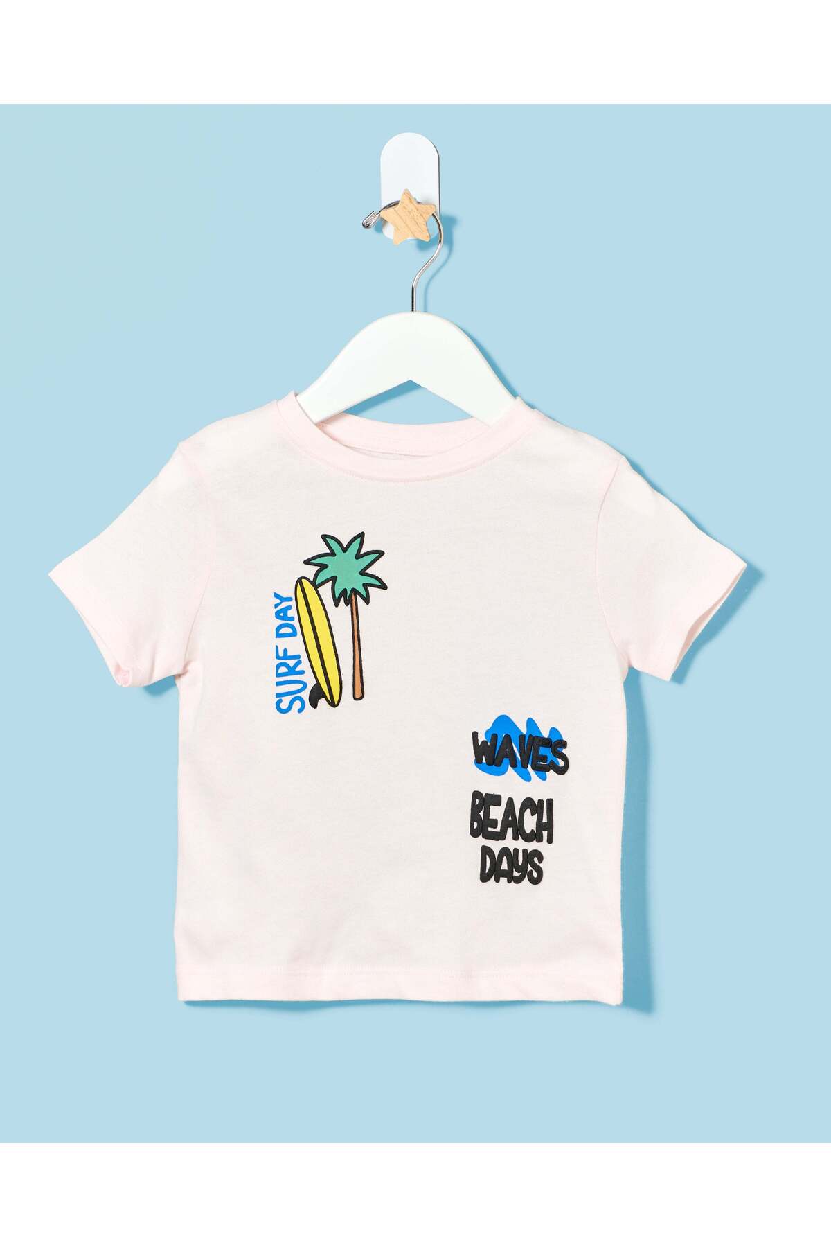 REDTAG Infant Boys White Printed T-Shirt