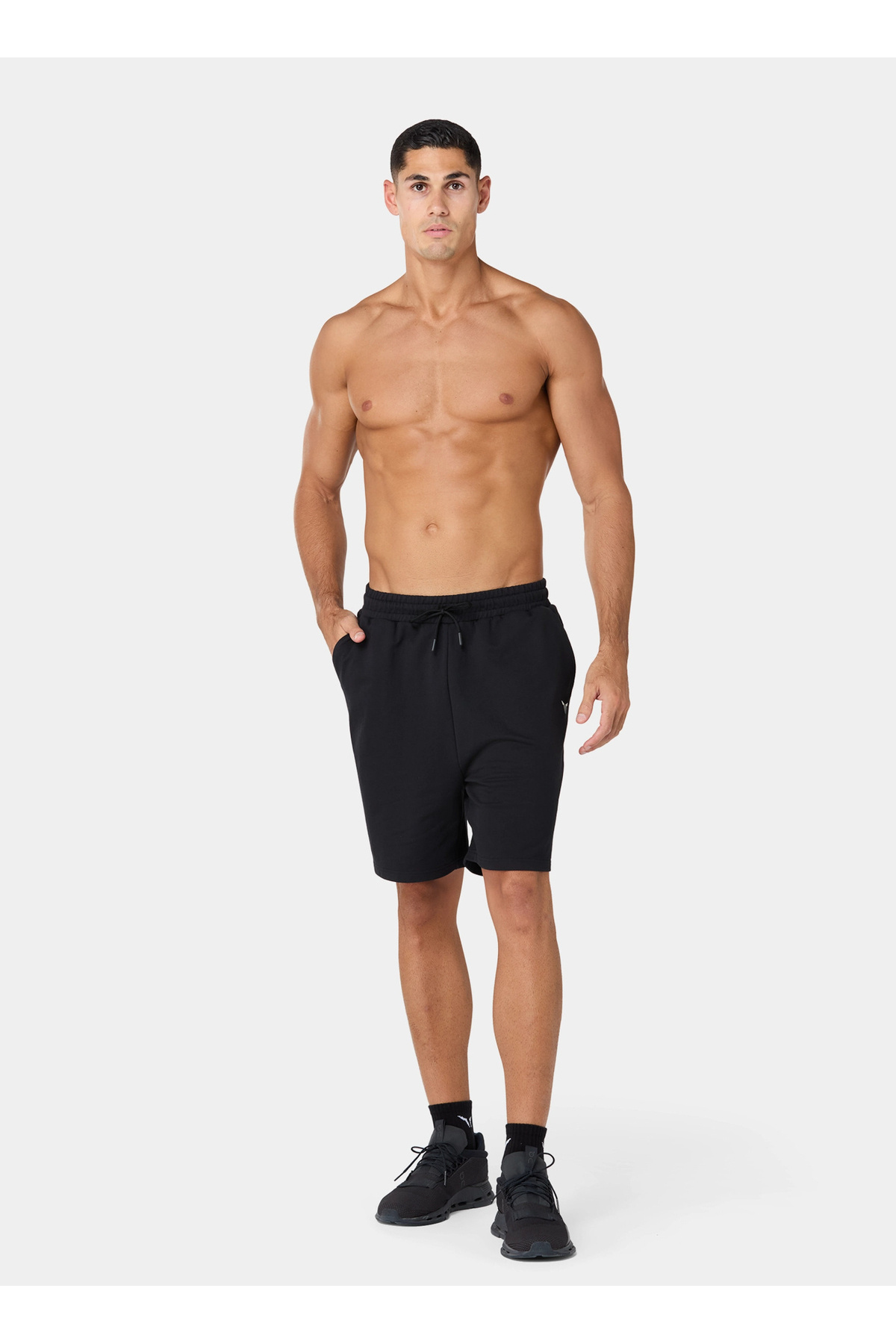 شلوارک مردانه مشکی مدل ML052180001 مدل Sweat Relaxed 7  شلوارک برمودا SQUATWOLF