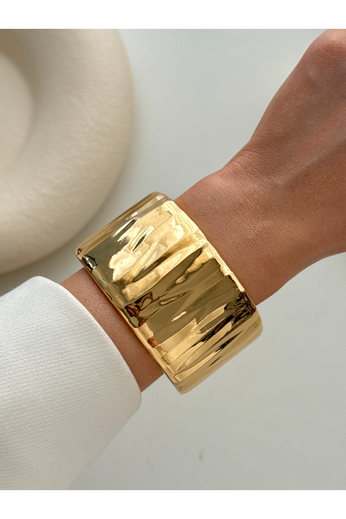 Steel Thick Clamp Bracelet Women Bracelet Unisex Gold Women Clamp