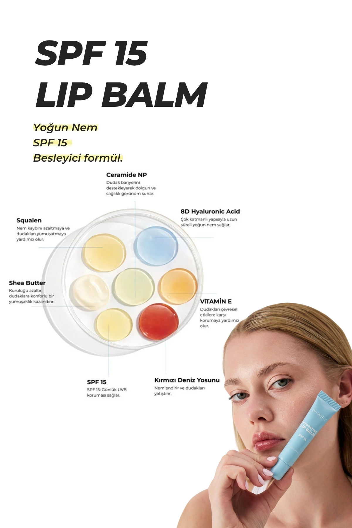 Derin Nem ve Konfor Seti, Nemlendirici Krem + Vücut Losyonu + Hyaluronic Acid Serum + Lip Balm — 401 — تصویر 5 از 8