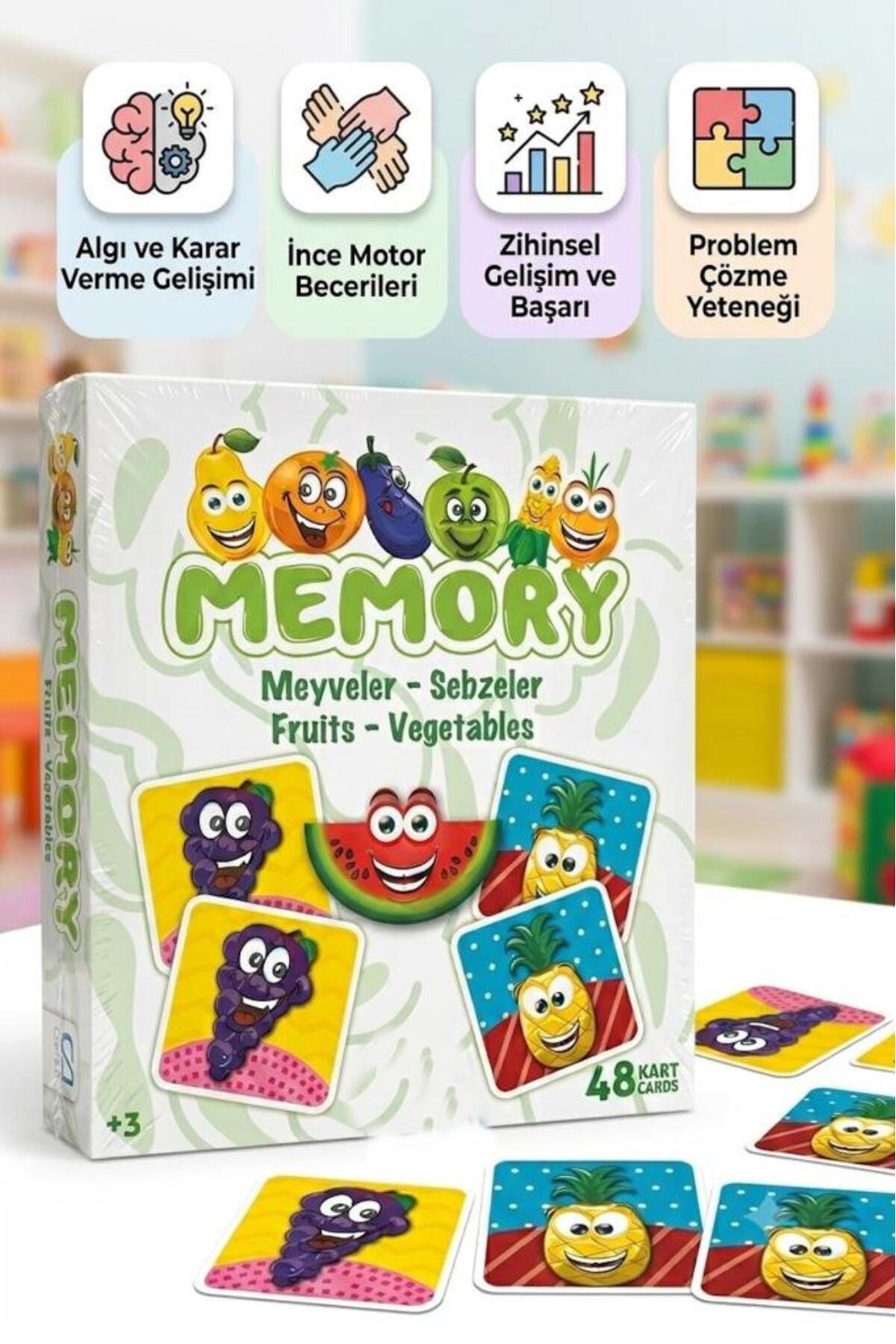 Tıfıl Toys Meyveler ve Sebzeler Hafıza Oyunu – 48 Kartlı Eğitici