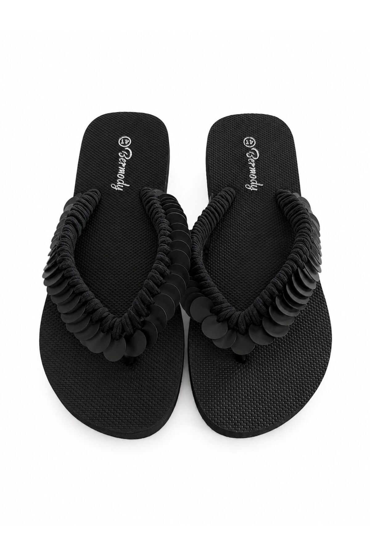 Lina Sequin Custom Design Painless Beach Slippers Flip Flops