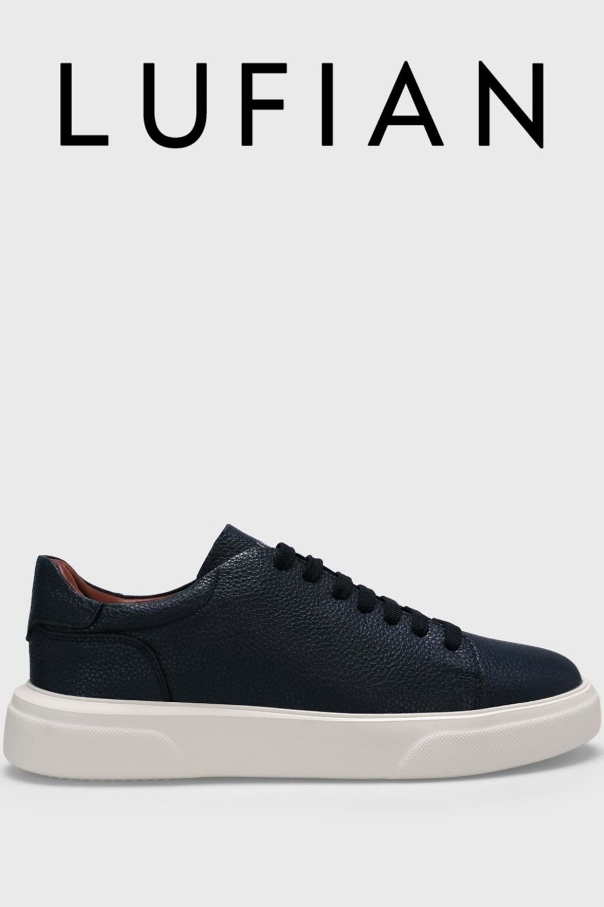 111230187 Tommy Casual Deri Erkek Sneaker Ayakkabı LACİVERT — سرمهای VSK-AST08274