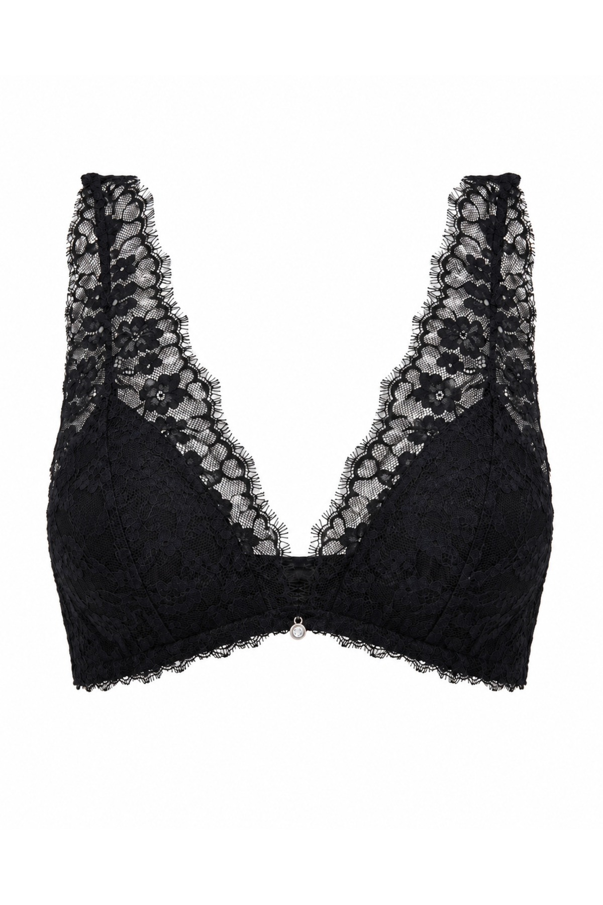 vishne Sora Bralet -Dantel Askılı Balensiz Bralet