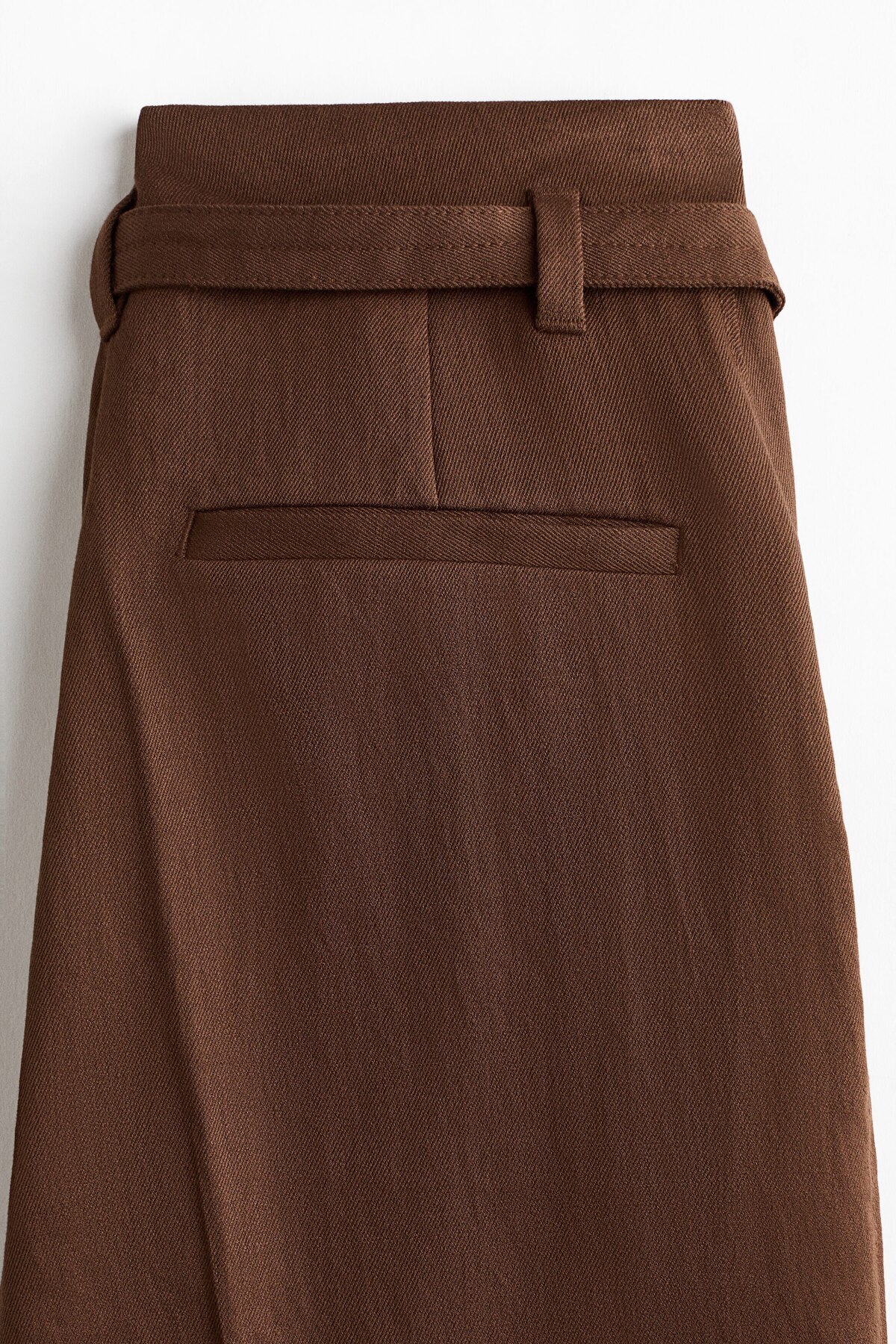 H&M Kemerli Geniş Pantolon görsel 6