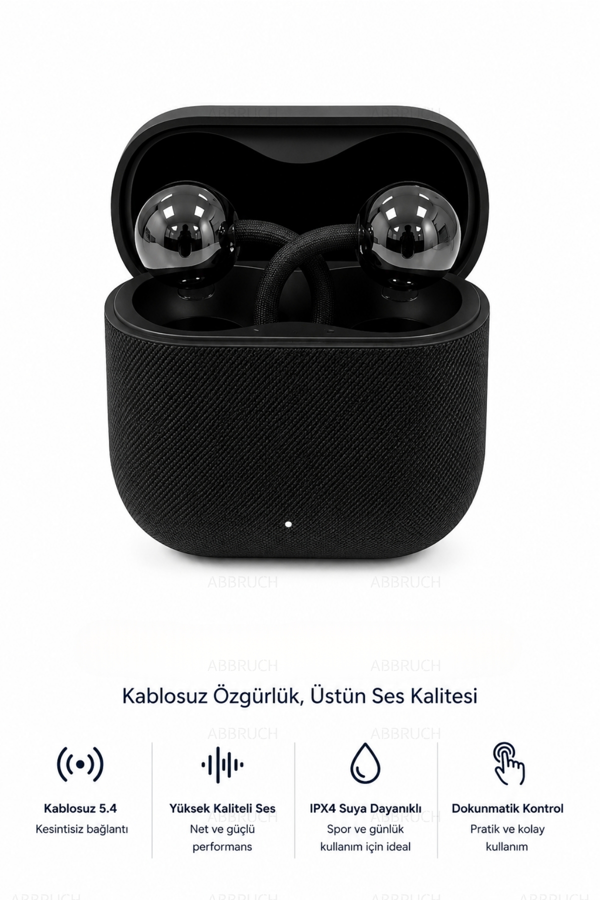 RAYLAX Açık Kulak Kablosuz Küpe Kulaklık - Charm Klips Tasarım Bluetooth Kulaklık