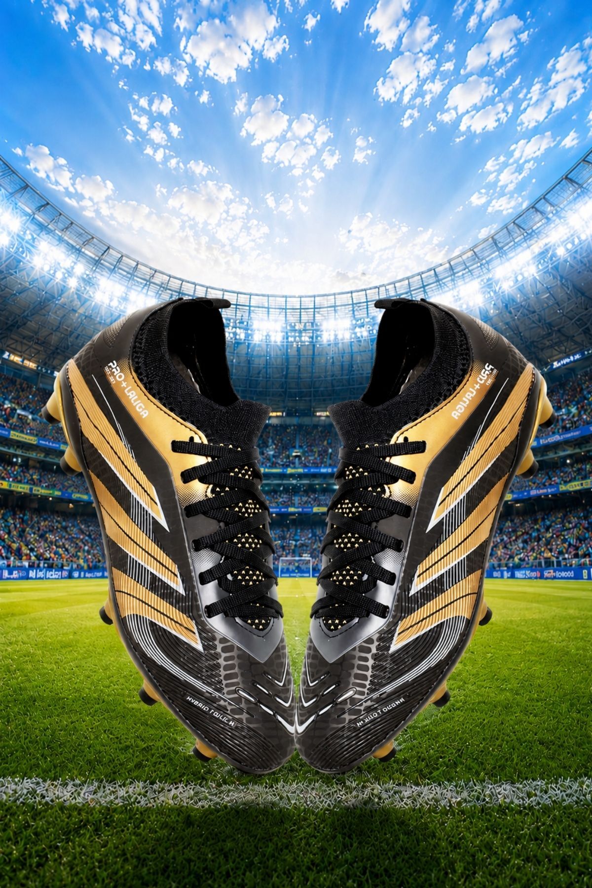 AİRBOOM Pro+Laliga Çoraplı Halı Saha Ve Çim Zemin Kramponu Unisex görsel 2