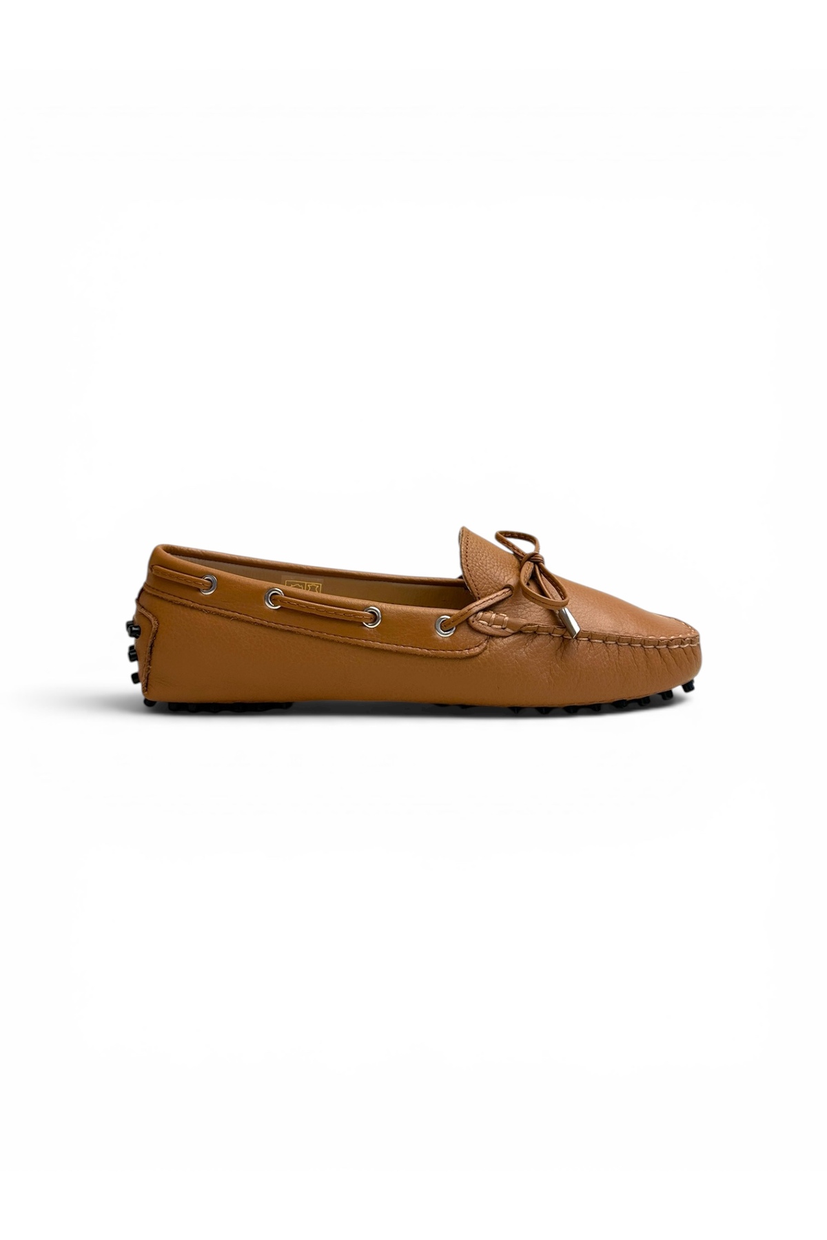 West To West Kadın Hakiki Deri Loafer, Taba Yumuşak Tabanlı Babet görsel 2