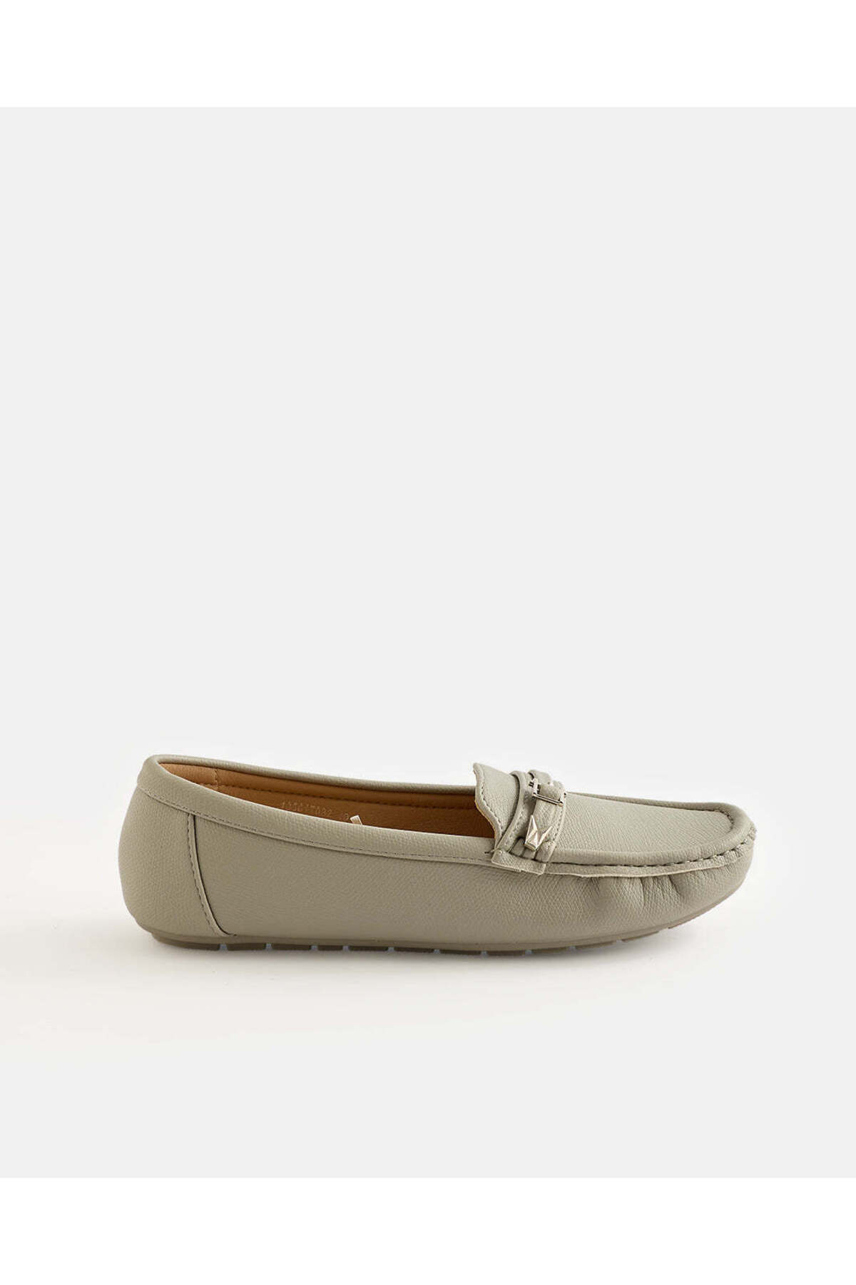 REDTAG Women Ivory Moccasins With Buckle Trim