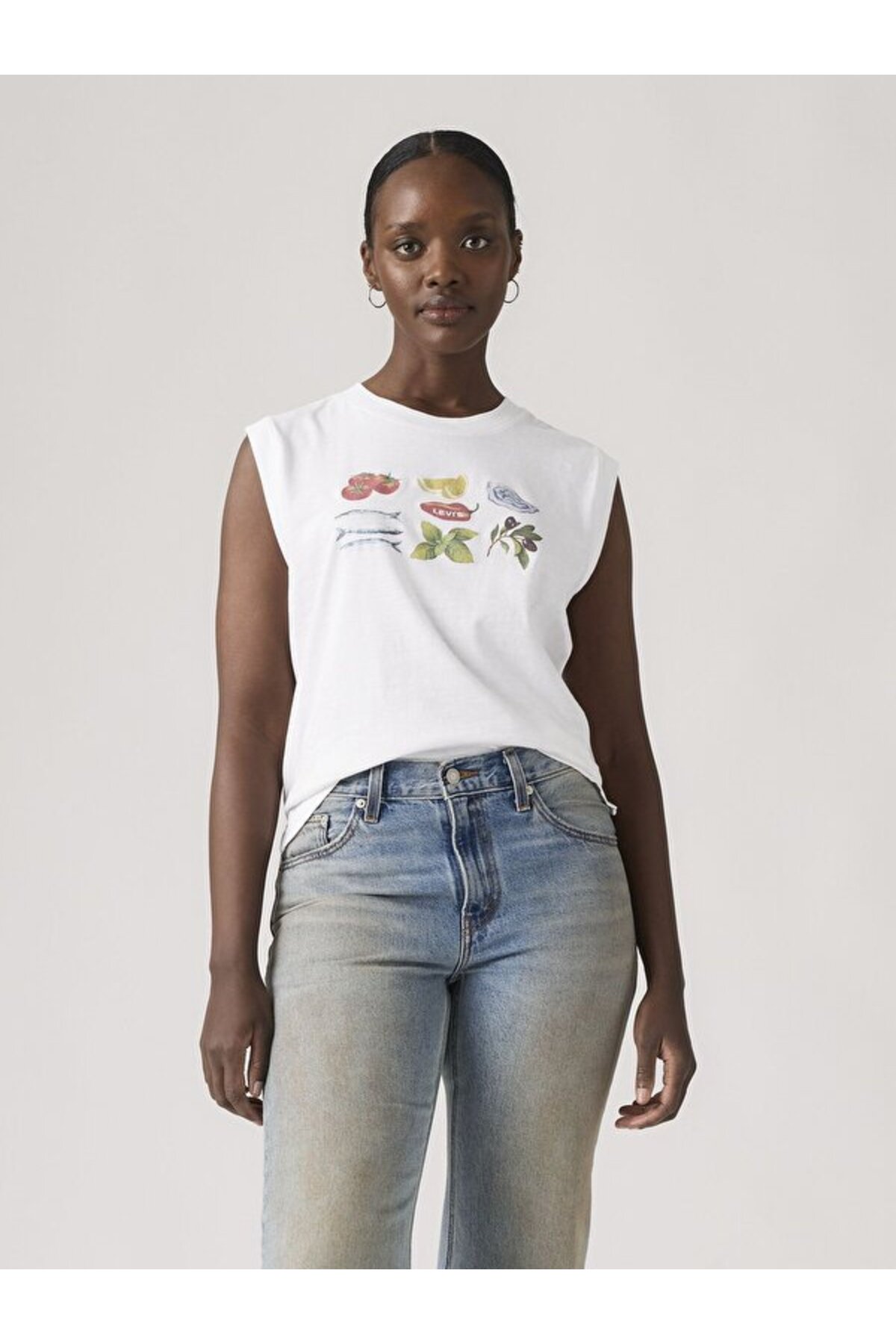 Graphic Boxy Tank Top