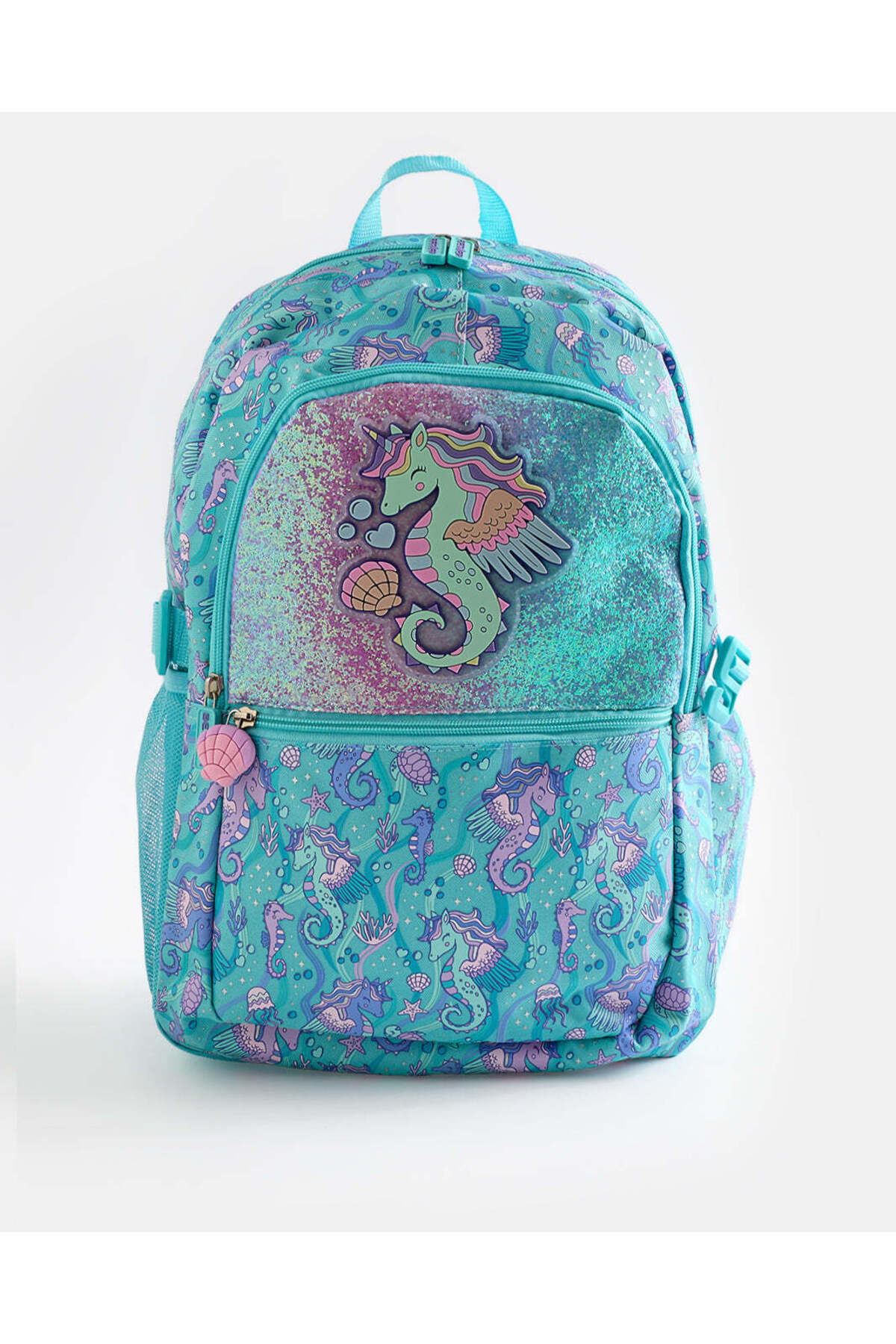 REDTAG Light Blue Unicorn Teen Backpack (18 Inch)