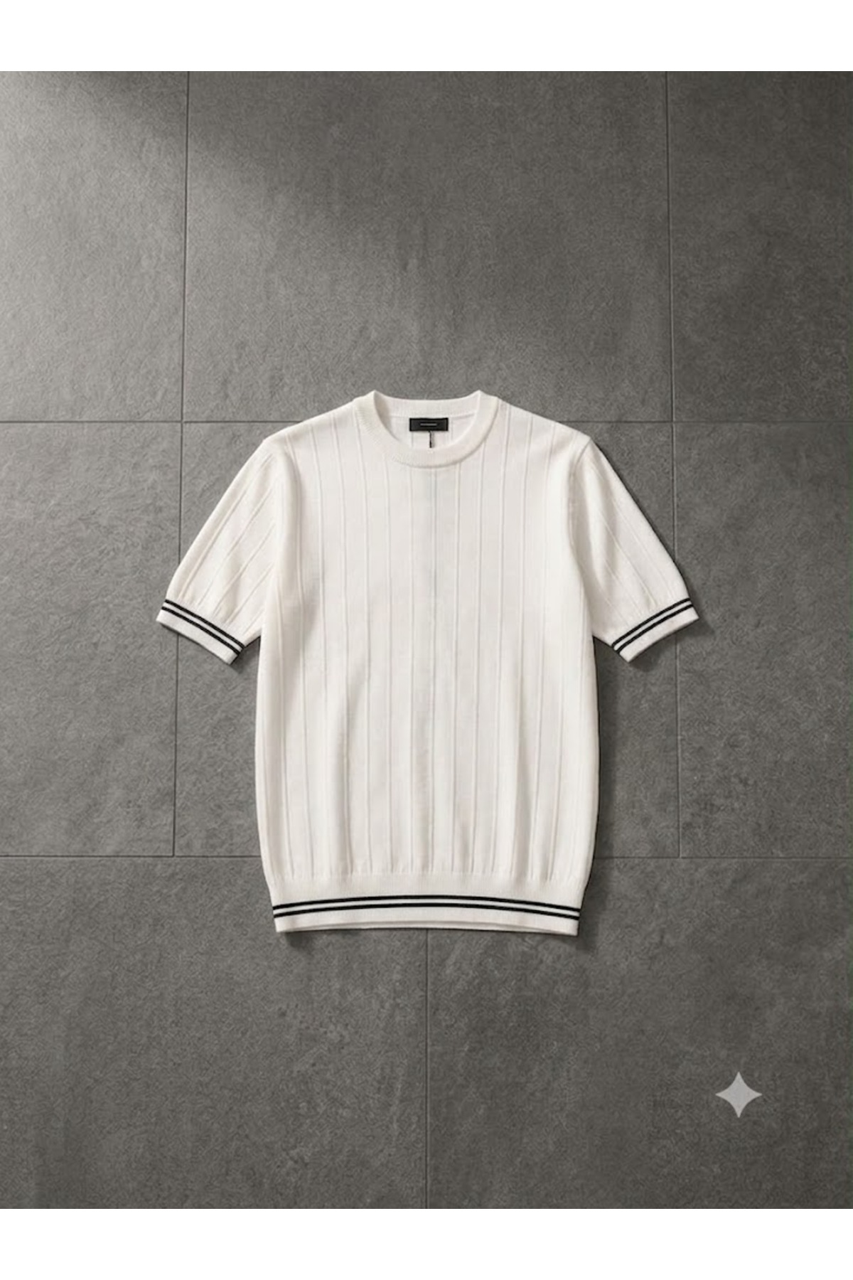 zs zaos fashion Men's Short-Sleeved Crew Neck Knitwear T-Shirt 100% Cotton 0 Collar Basic T-Shirt