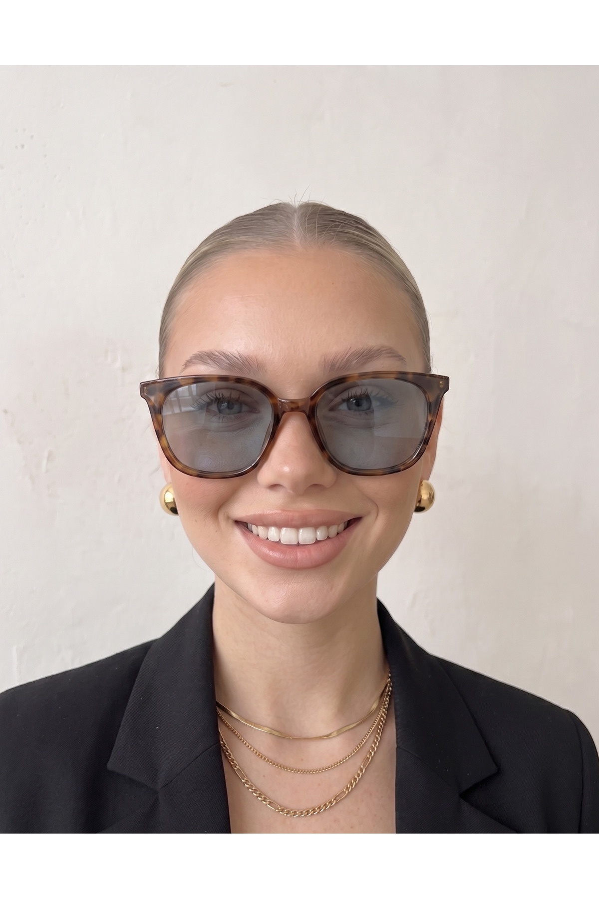 Koi Eyewear Chiara Leopar Mavi Cam Güneş Gözlüğü | Yeni Sezon UV400 Koruma görsel 4