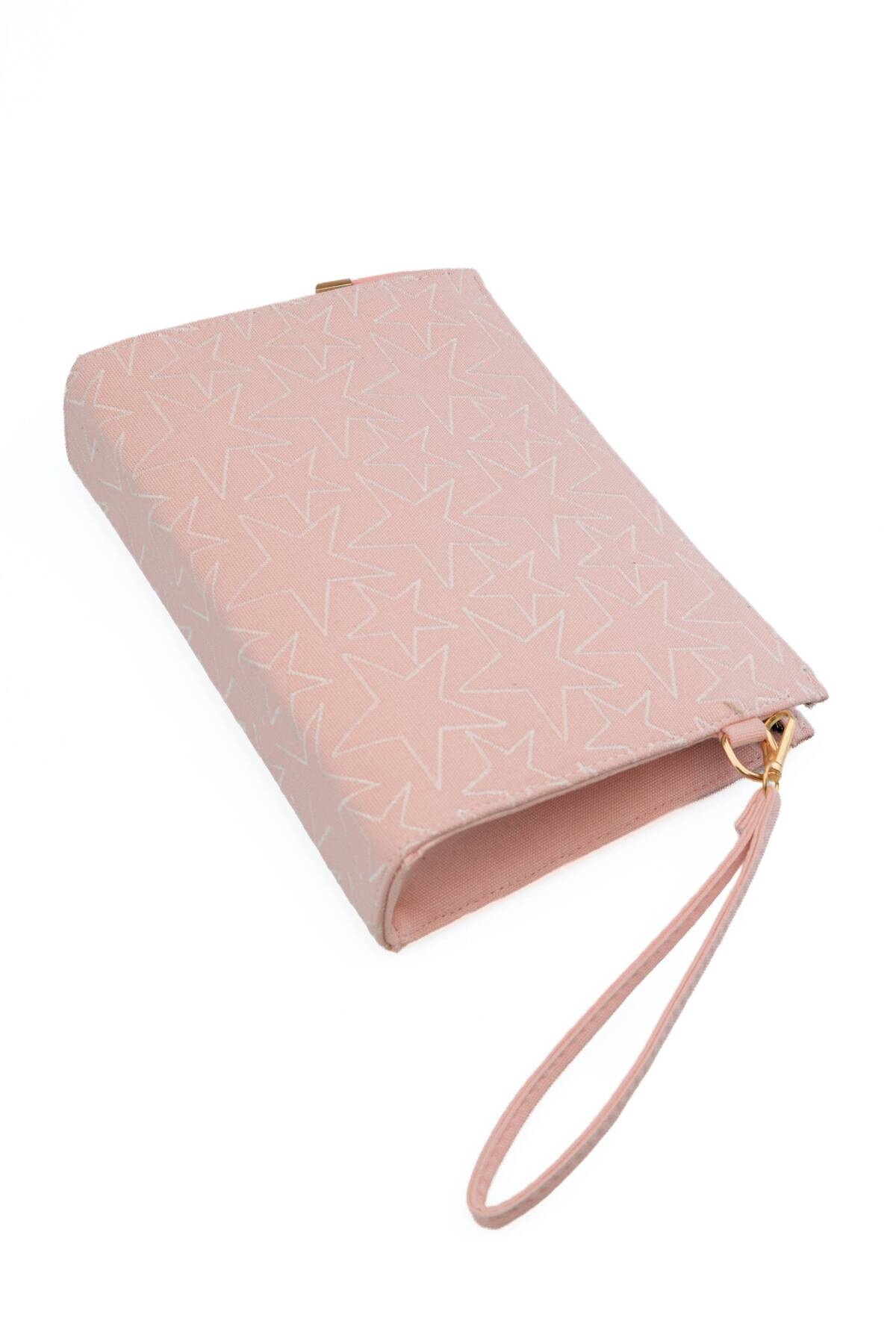 Shkup Kadın Yıldız Nakışlı Portföy El Çantası Bilek Askılı Şık Clutch Çanta görsel 2
