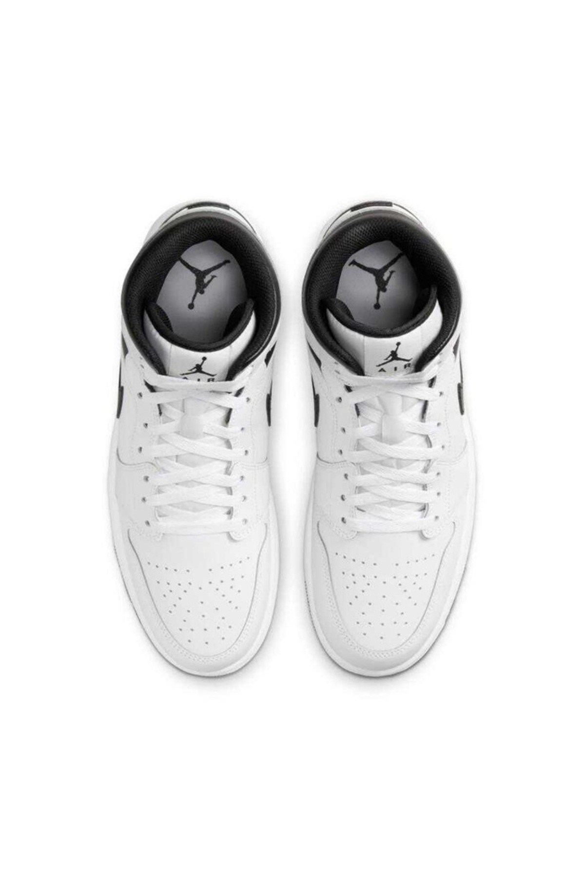 Nike AİR JORDAN 1 MİD 'WHITE BLACK' ERKEK BASKETBOL AYAKKABI-SPORTXSTORE görsel 6