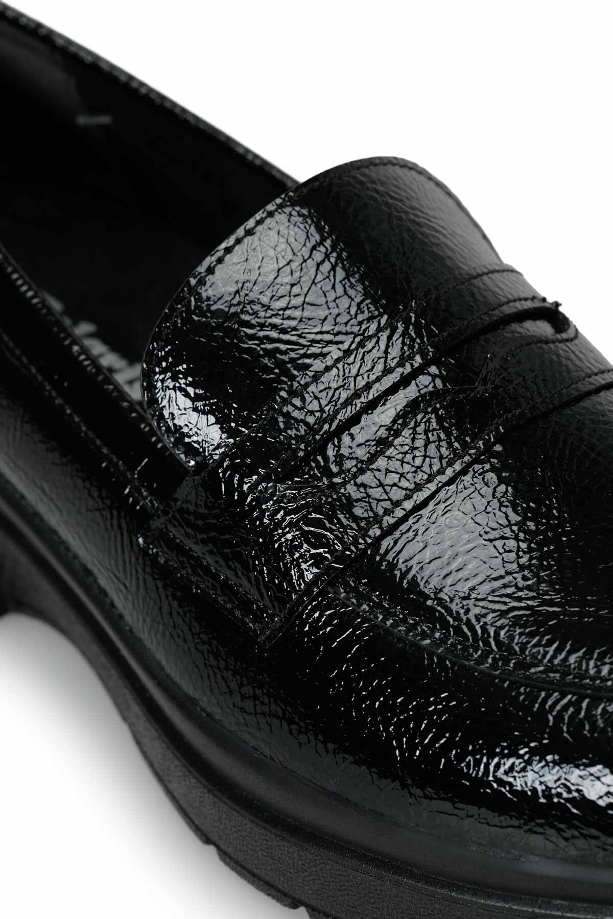 Polaris 167057.Z Siyah Kadın Loafer görsel 7