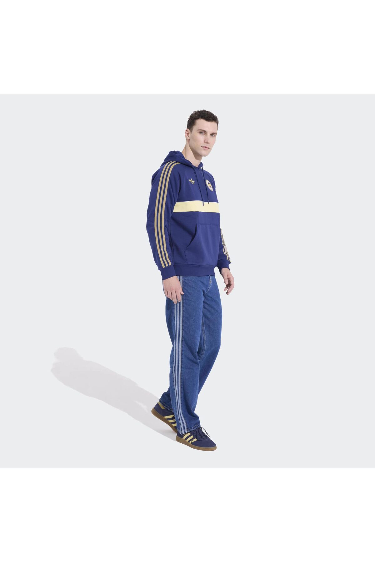 adidas Fenerbahçe İstanbul Originals Erkek Mavi Sweatshirt (HZ1021) görsel 3
