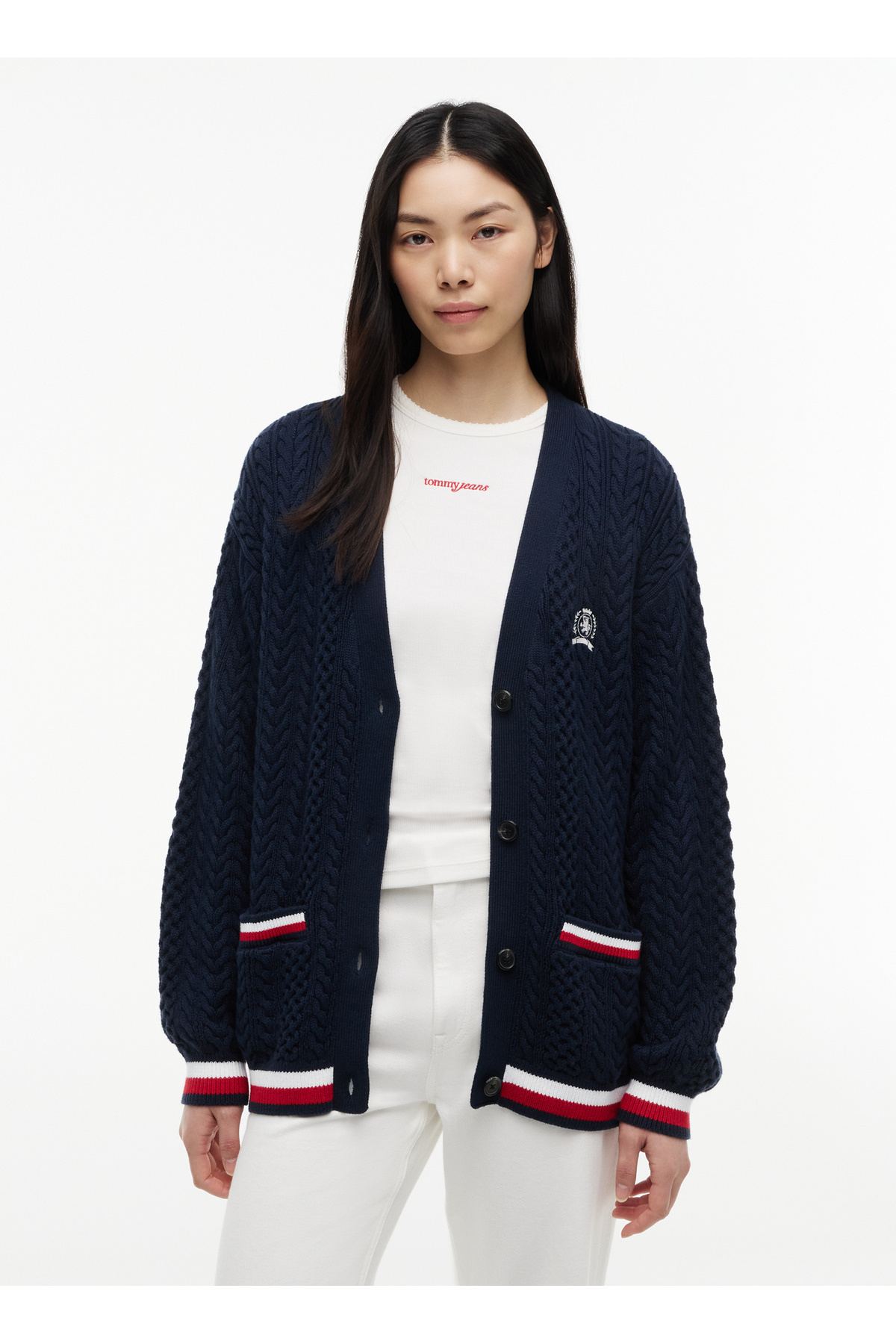 Tommy Jeans Mavi Kadın Hırka DW0DW22934C1G