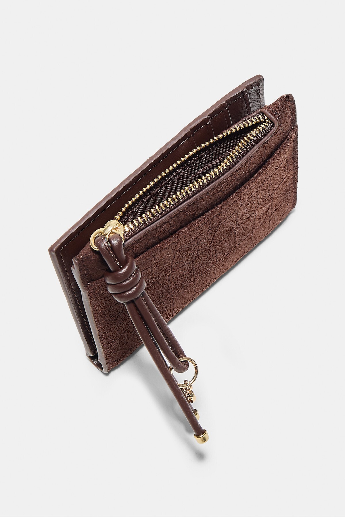 Stradivarius Kabartma çekçek detaylı cüzdan görsel 3