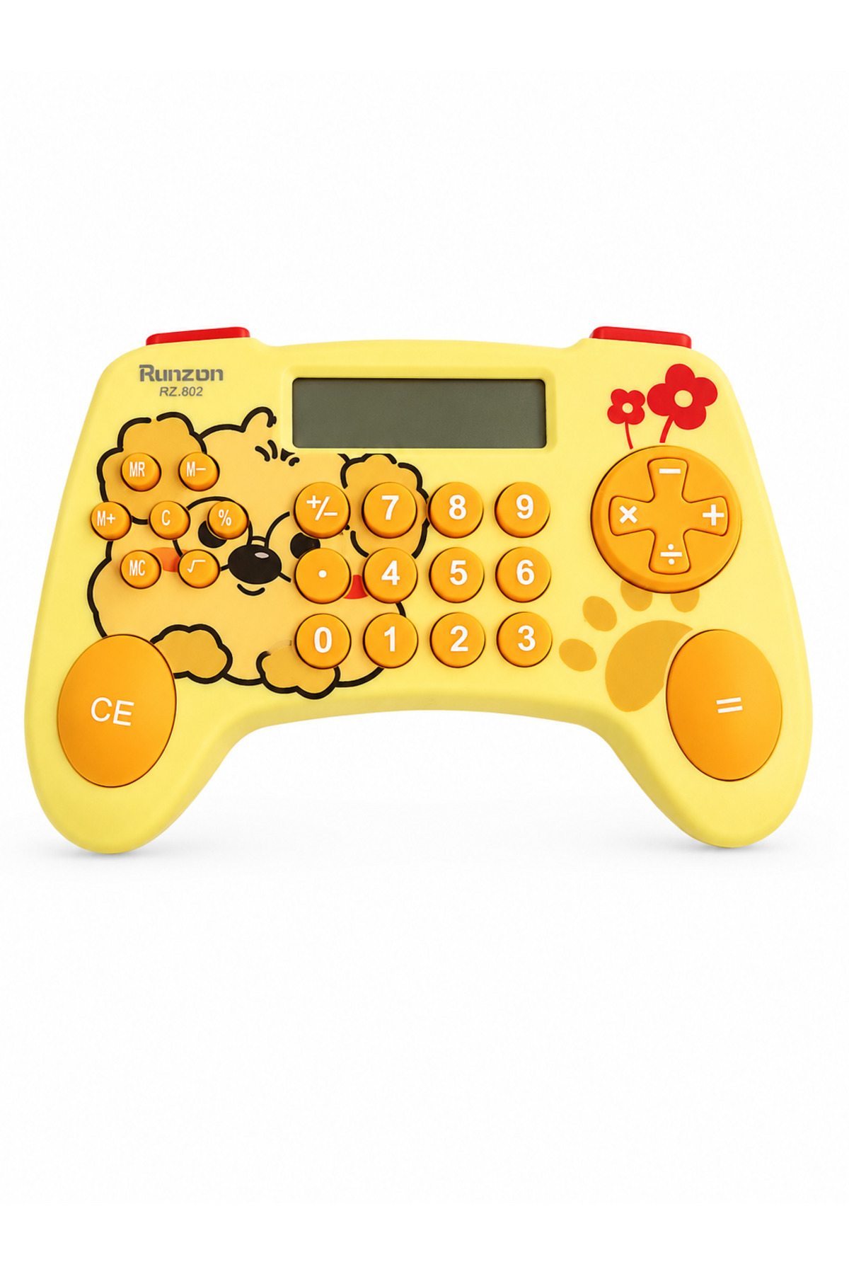 TOMBİ-X Oyun Kolu Şeklinde Joystick Hesap Makinesi – Eğlenceli Tasarım SARI