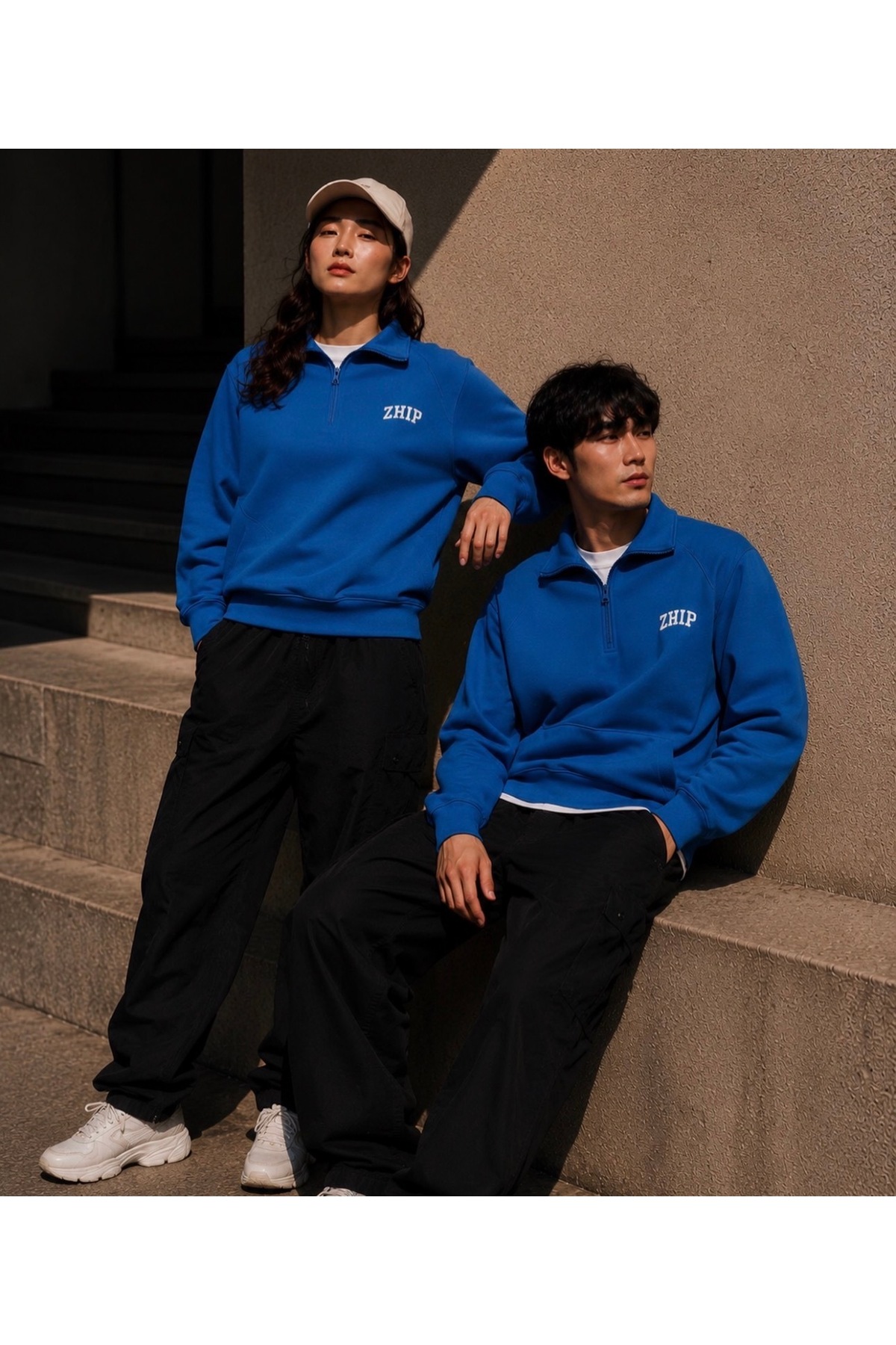 AXBUTİK ZHIP GOTAK SWEATSHIRT görsel 2