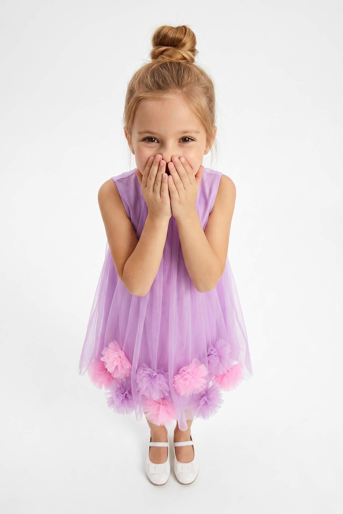 Trendyolmilla Kids Mor Maxi Düz Dokuma Kız Çocuk Elbise TKDSS26EL00054