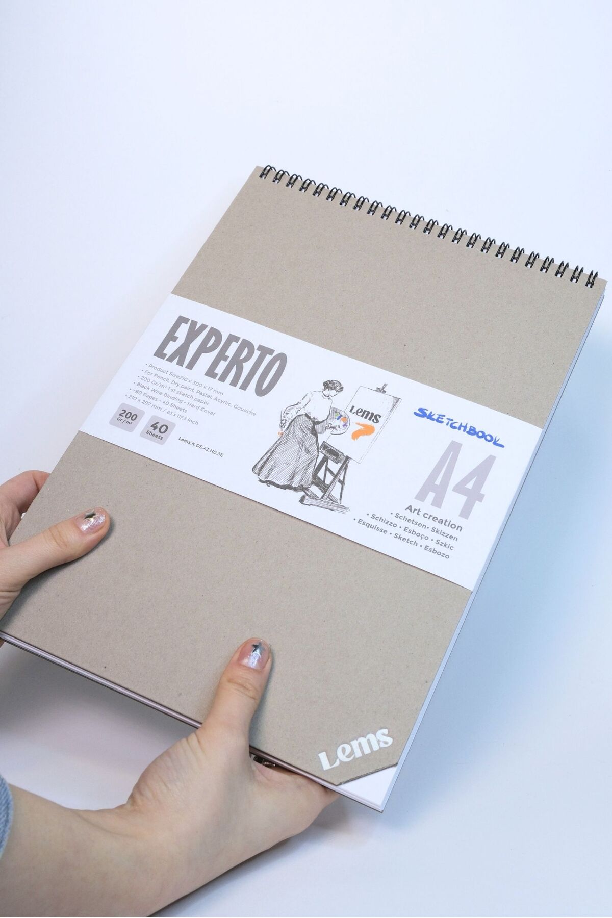 Lemsstudio Experto A5-a4-a6 Set Sketchbook 200gr Sert Kapak Eskiz