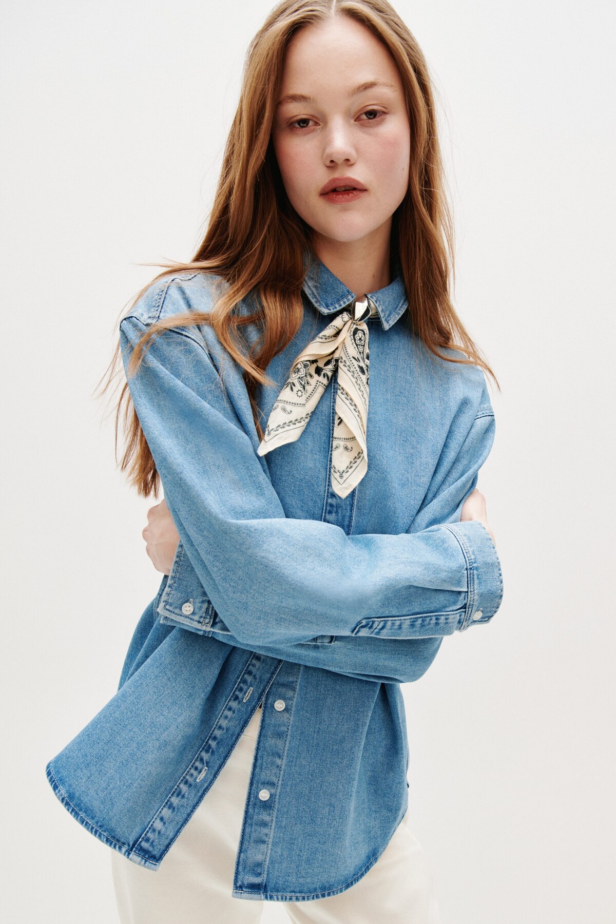 H&M Oversize Kot Gömlek görsel 3