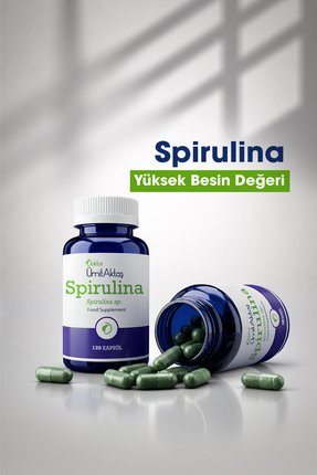 Dr. Ümit Aktaş Spirulina - 120 Kapsül - Gıda Takviyesi