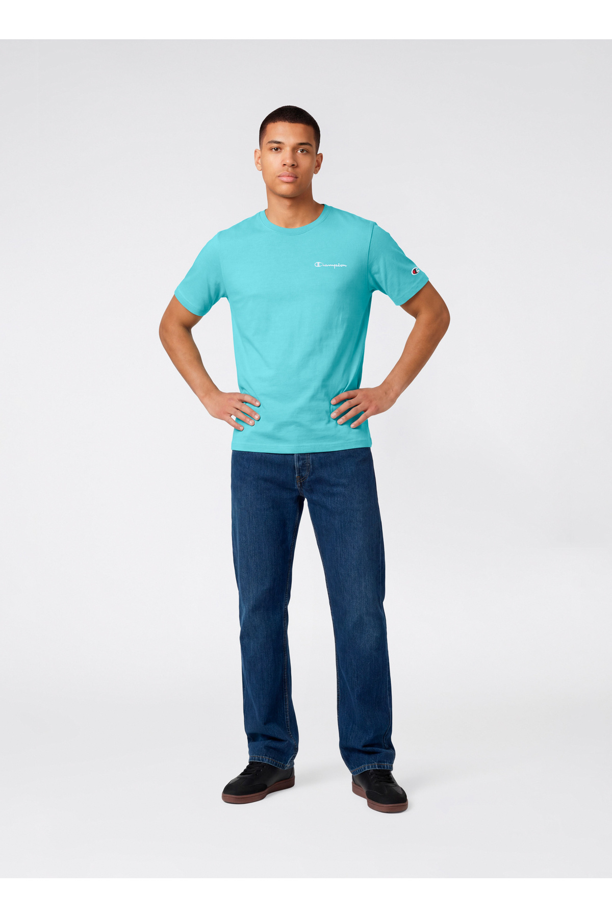 Champion 221798-BS225 SS Tee Turkuaz Erkek T-Shirt - Fiyatı, Yorumları