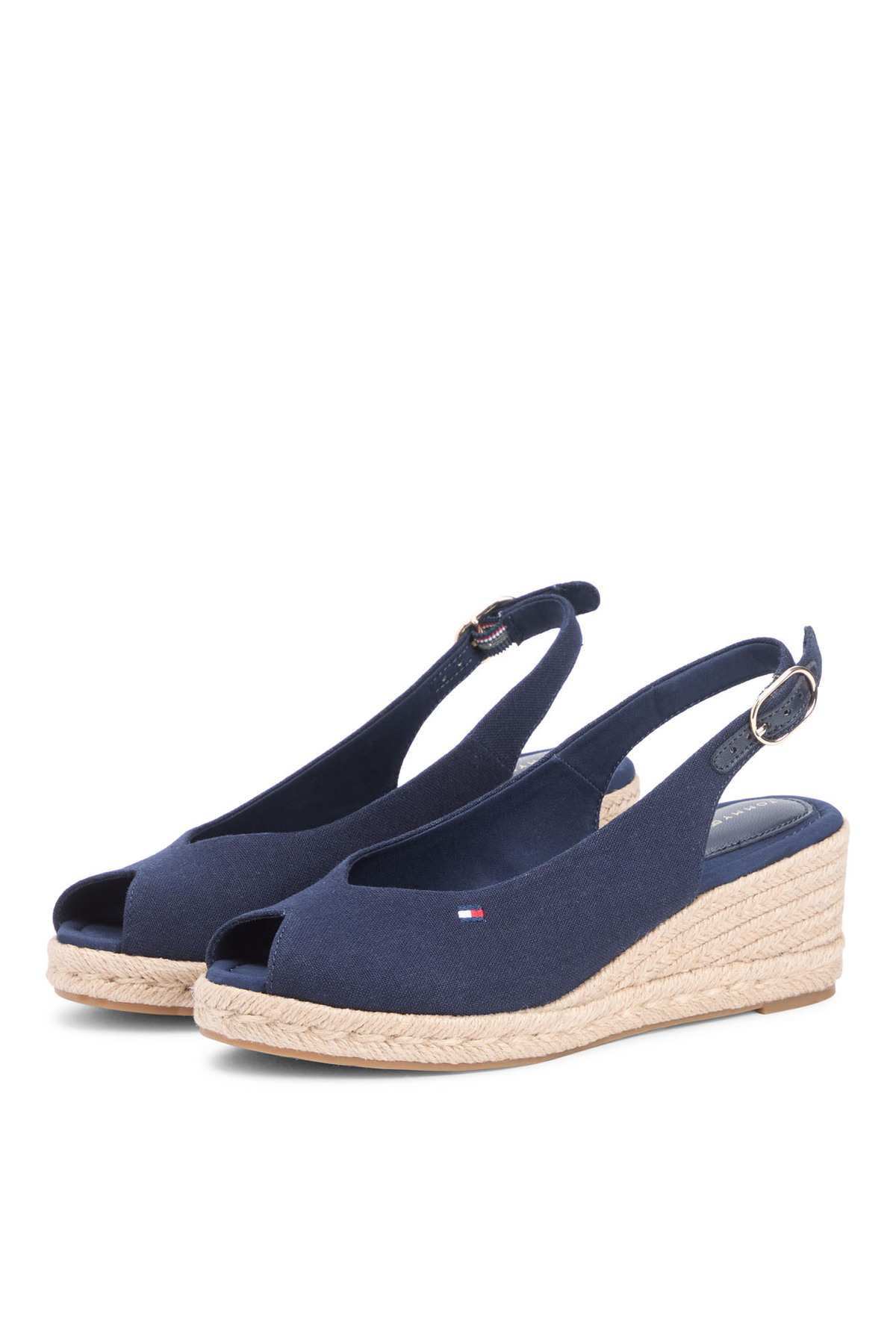 Tommy Hilfiger Lacivert Kadın Dolgu Topuk Ayakkabı FW0FW09228DW6 görsel 2