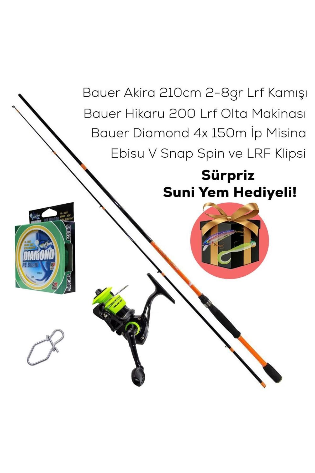 BAUER Hikaru Akira Lrf Seti Sürpriz Hediyeli Ekonomik Olta Takımı