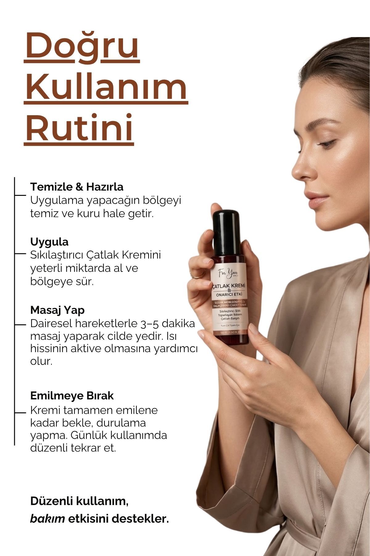 Sıkılaştırıcı & Toparlayıcı Isı Etkili Vücut Çatlak Bakım Kremi | Bölgesel Bakım ve Selülit 100 ml — tümçat — تصویر 7 از 8