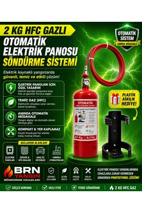 BRN 2KG GAZLI PANO SÖNDÜRME SİSTEMİ 4 YIL GARANTİ