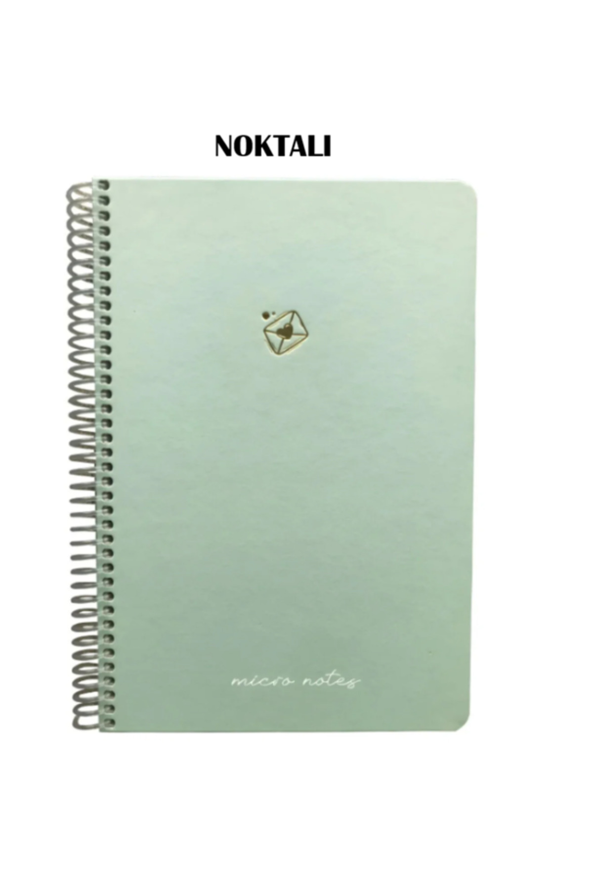 Gıpta Micro Notes Noktalı Spiralli Pastel Yeşil Sert Kapak 100