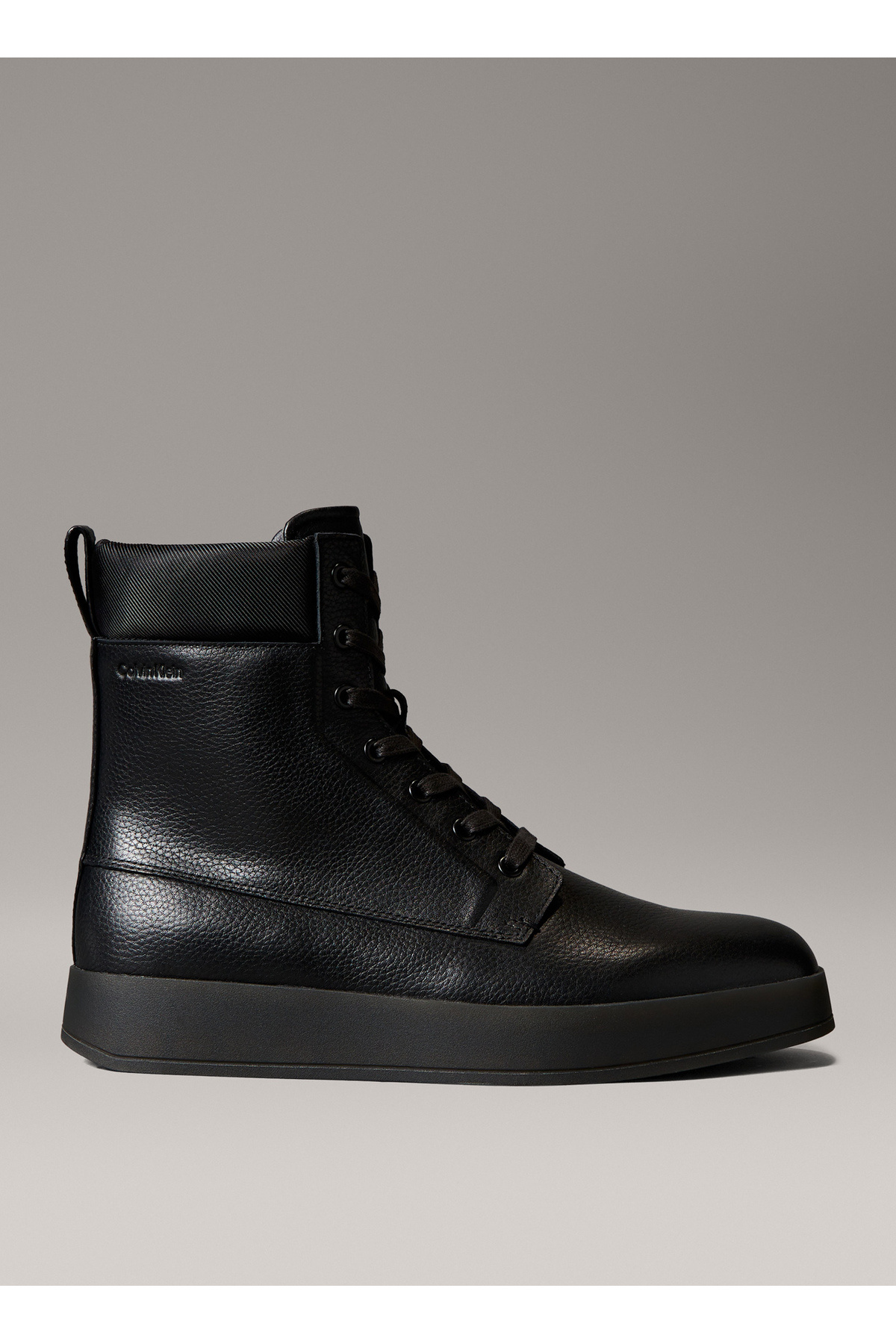 Calvin Klein Siyah Erkek Bot HYBRID CUP HIKING LACE UP LTH W